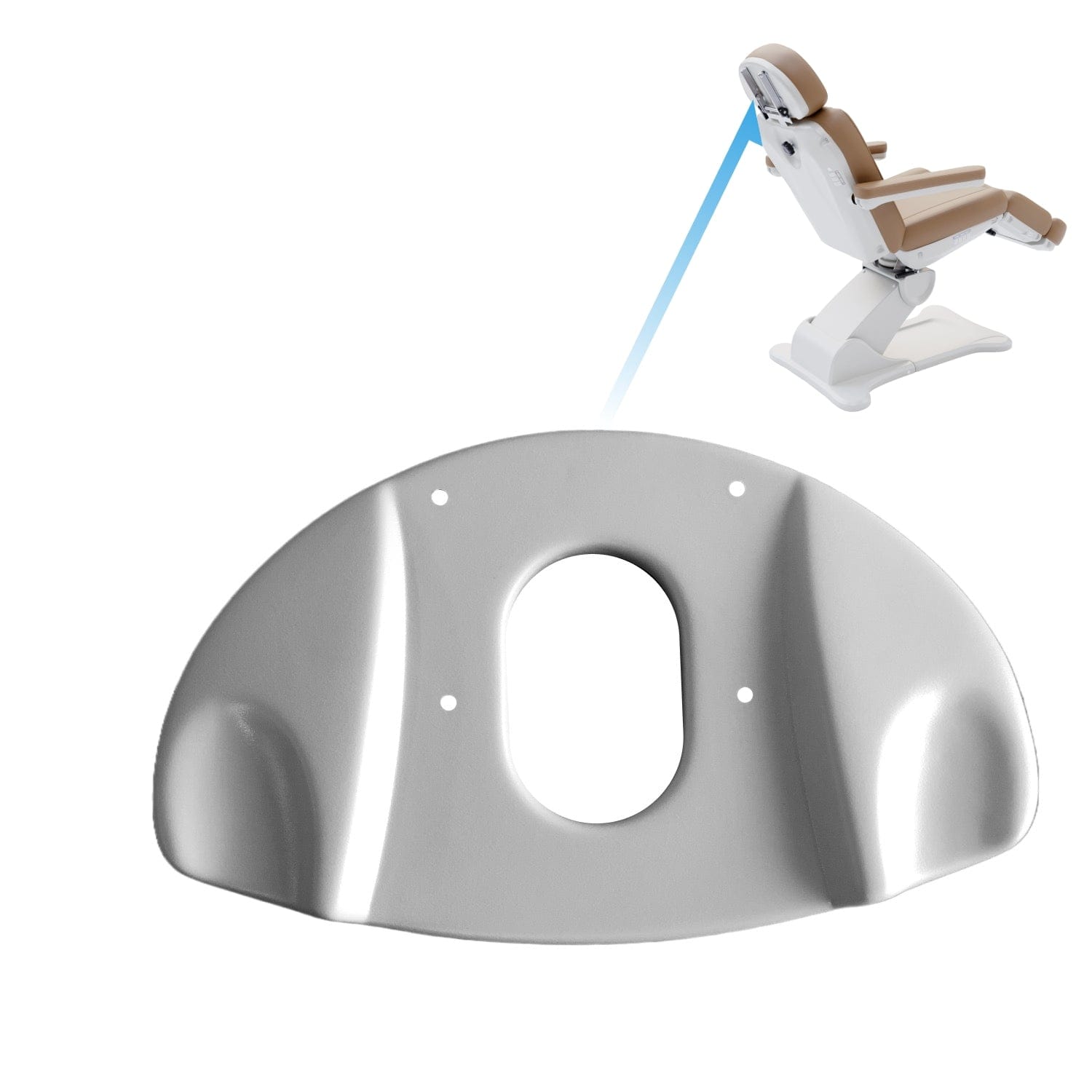 2246B treatment chair -Headrest (Plastic)