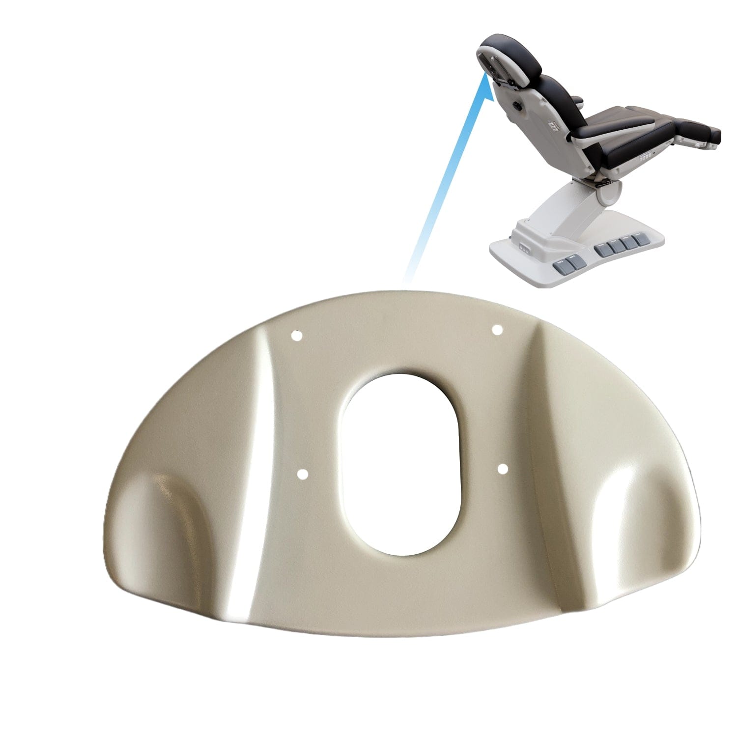 2246EB treatment chair -Headrest (Plastic)