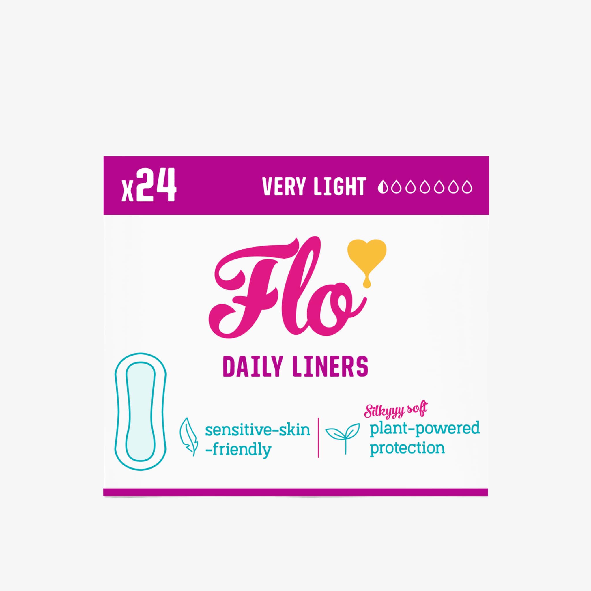 Flo | Bamboo Daily Liners - Wrapped 24 pack