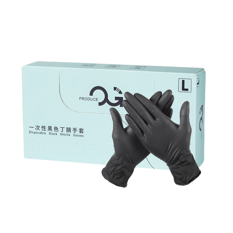 Disposable Black Tattoo Gloves 100pcs