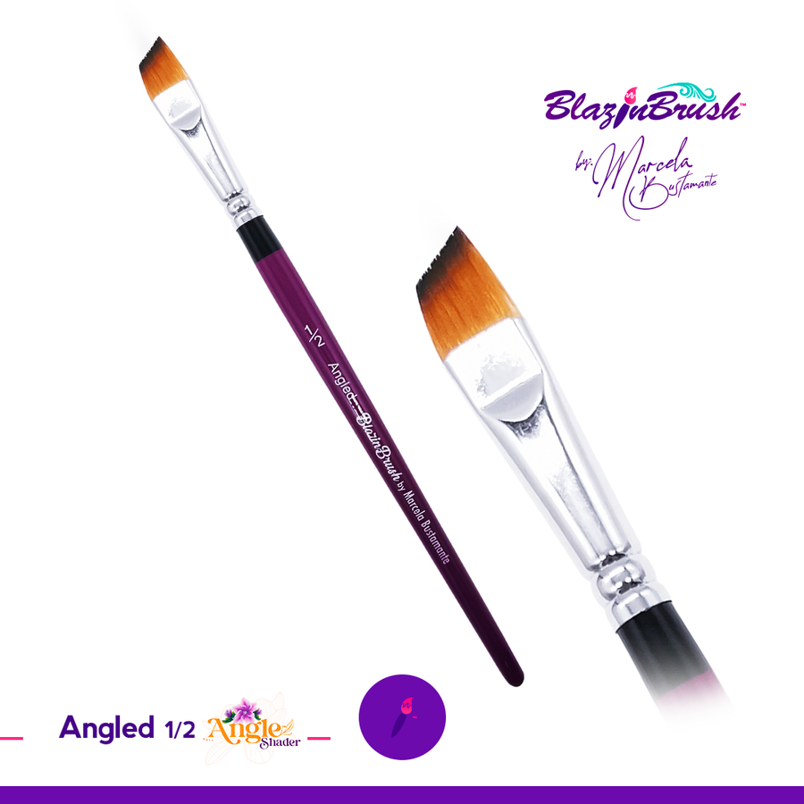 1/2 Angled Shader - Blazin Brush by Marcela Bustamante