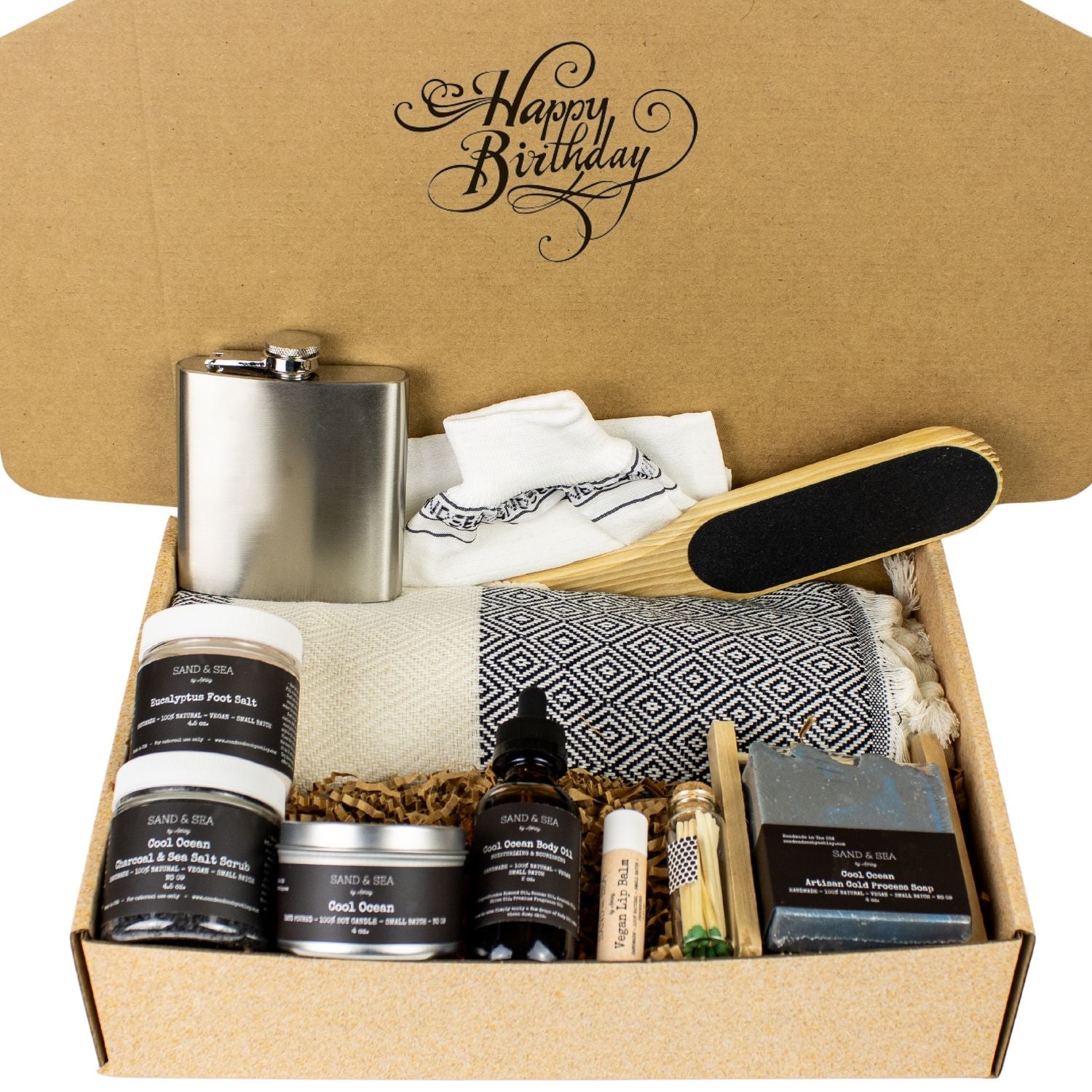 Birthday Gift Basket for Him | Spa Gift Set for Men