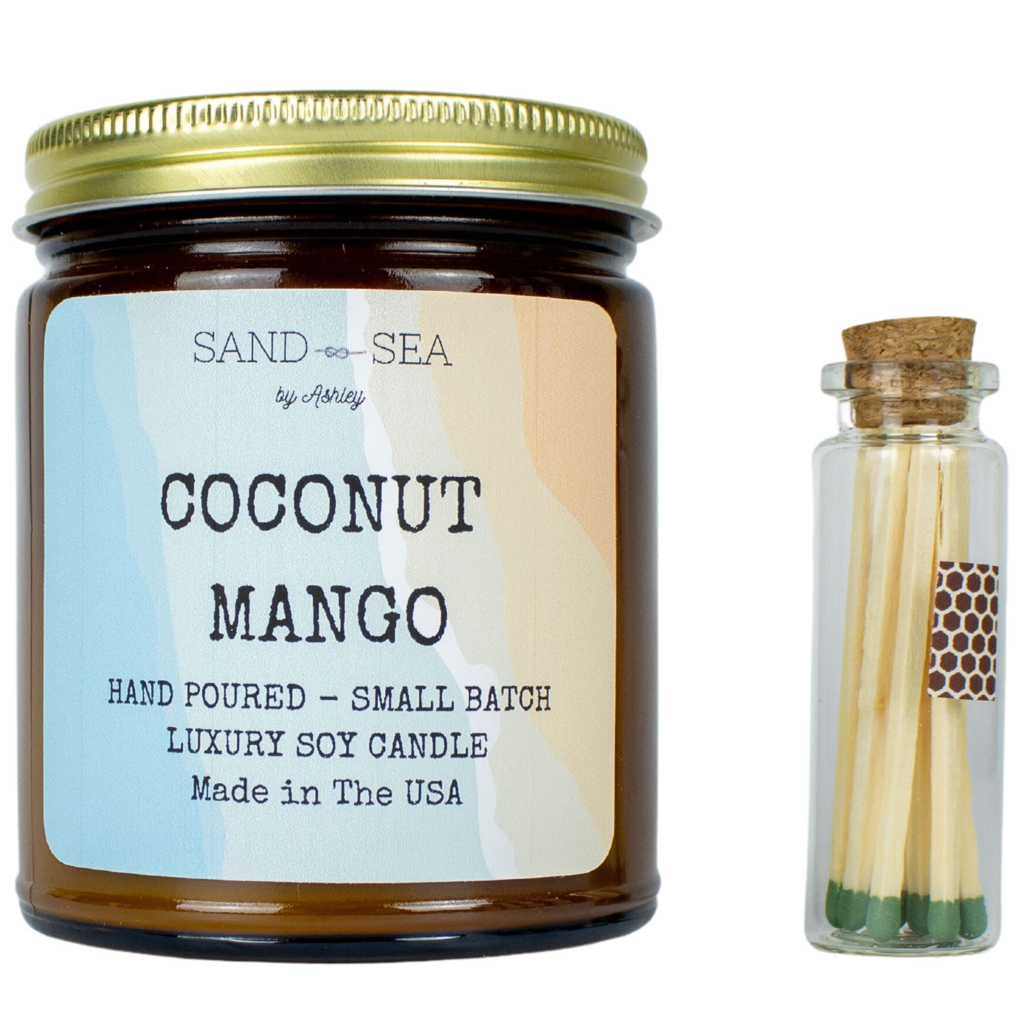 Coconut Mango - Handmade Soy Candle 8 oz