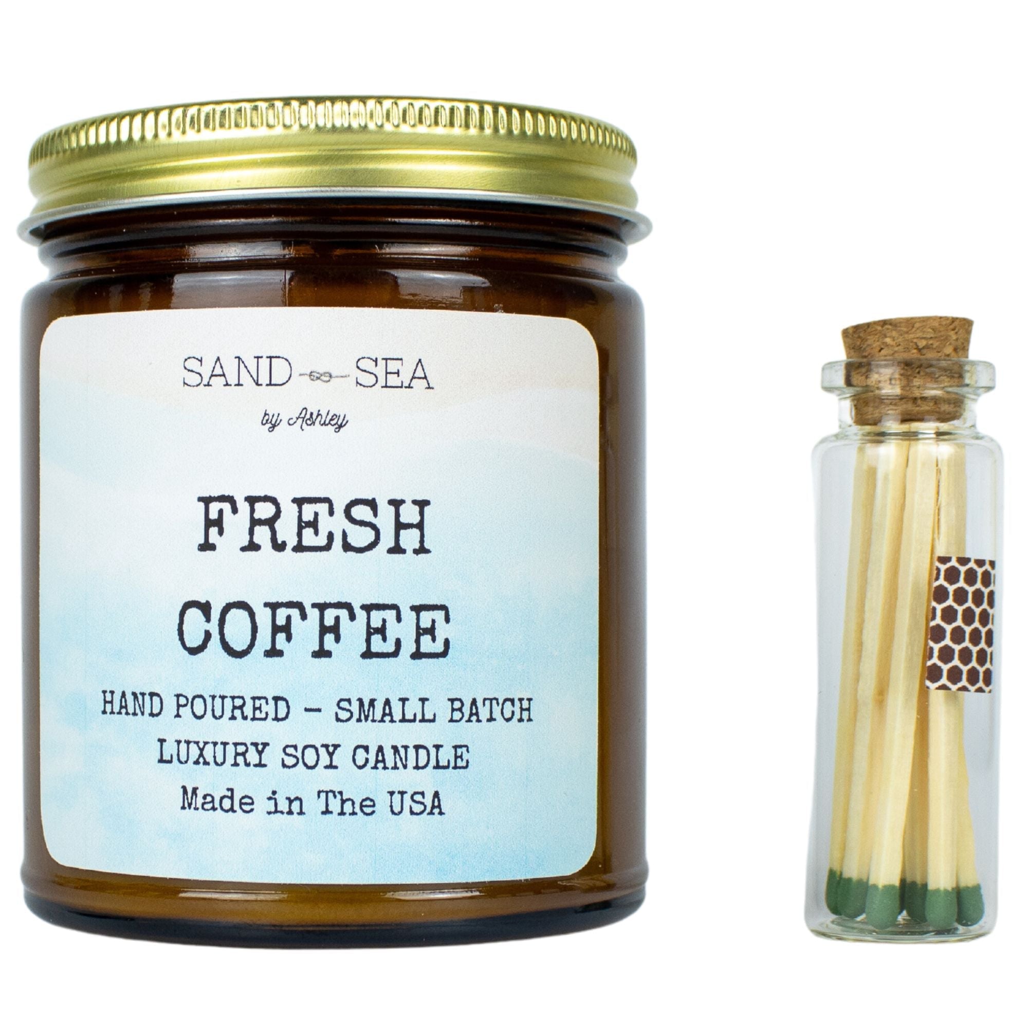 Fresh Coffee - Handmade Soy Candle 8 oz