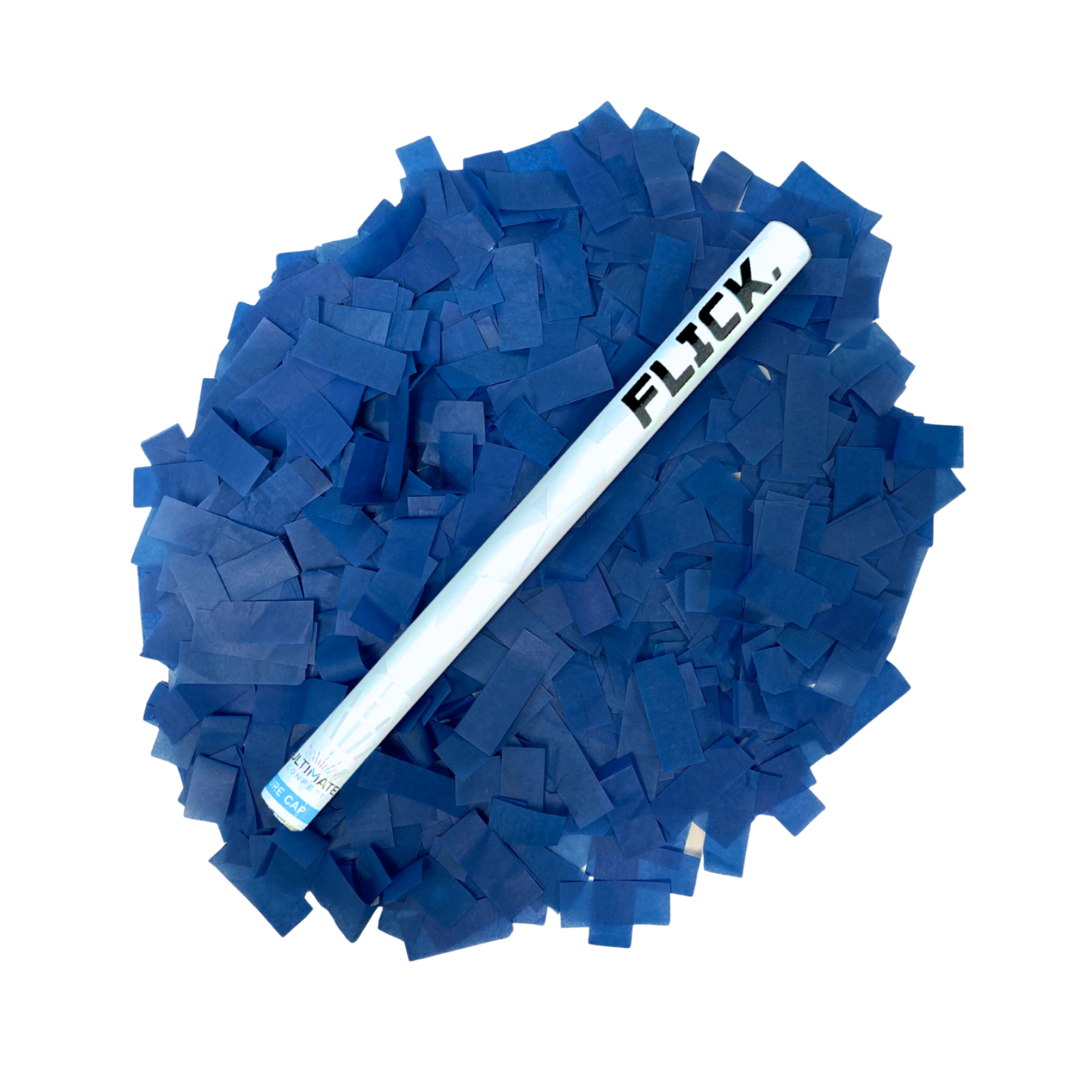 Dark Blue Tissue Paper Confetti Flick Stick - 14" (Pack of 8)