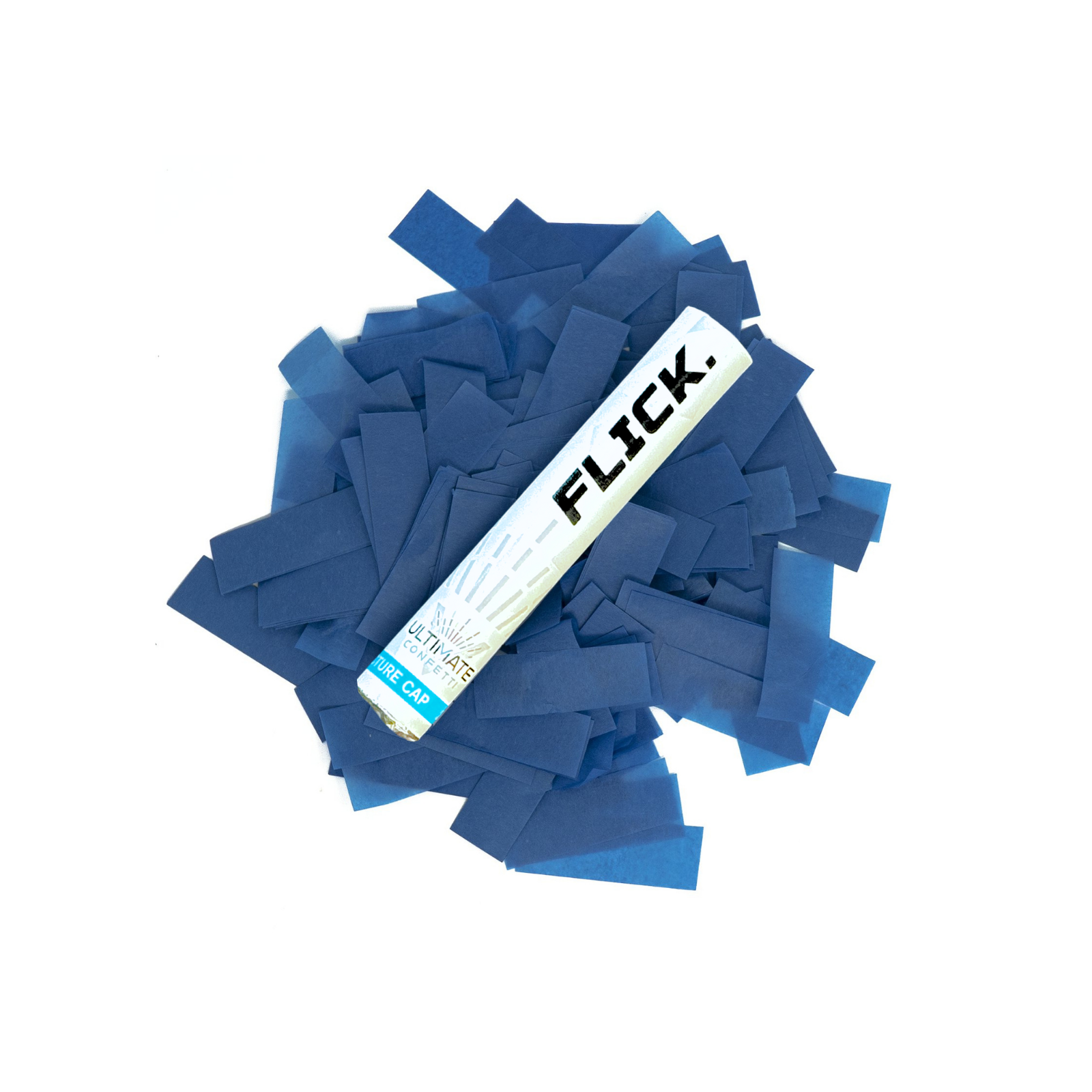 Dark Blue Tissue Paper Confetti Flick Stick - 6" (Pack of 8)