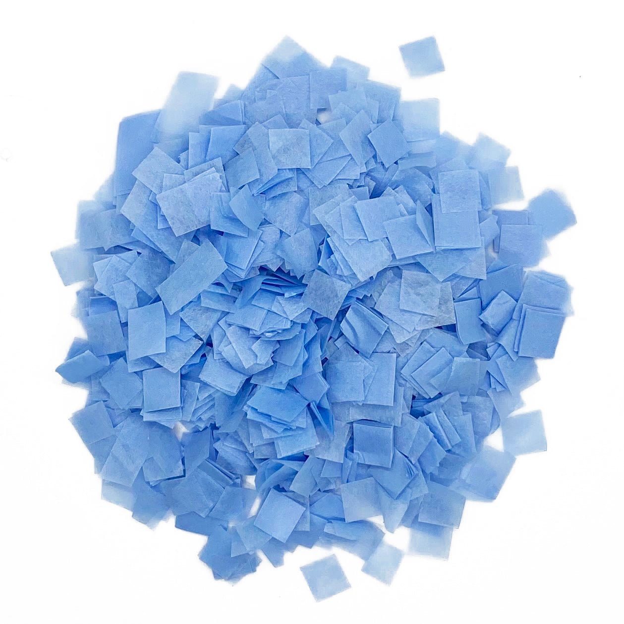Baby Blue Tissue Paper Miniature Confetti - Pixie Squares (1lb)