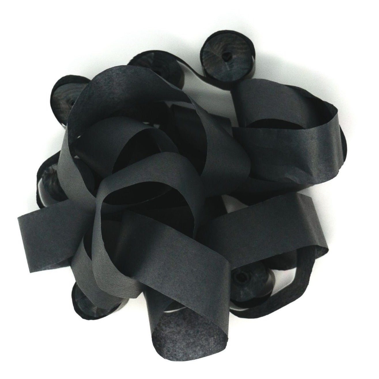 Black Tissue Paper Streamers - 20 Rolls (1" x 30')
