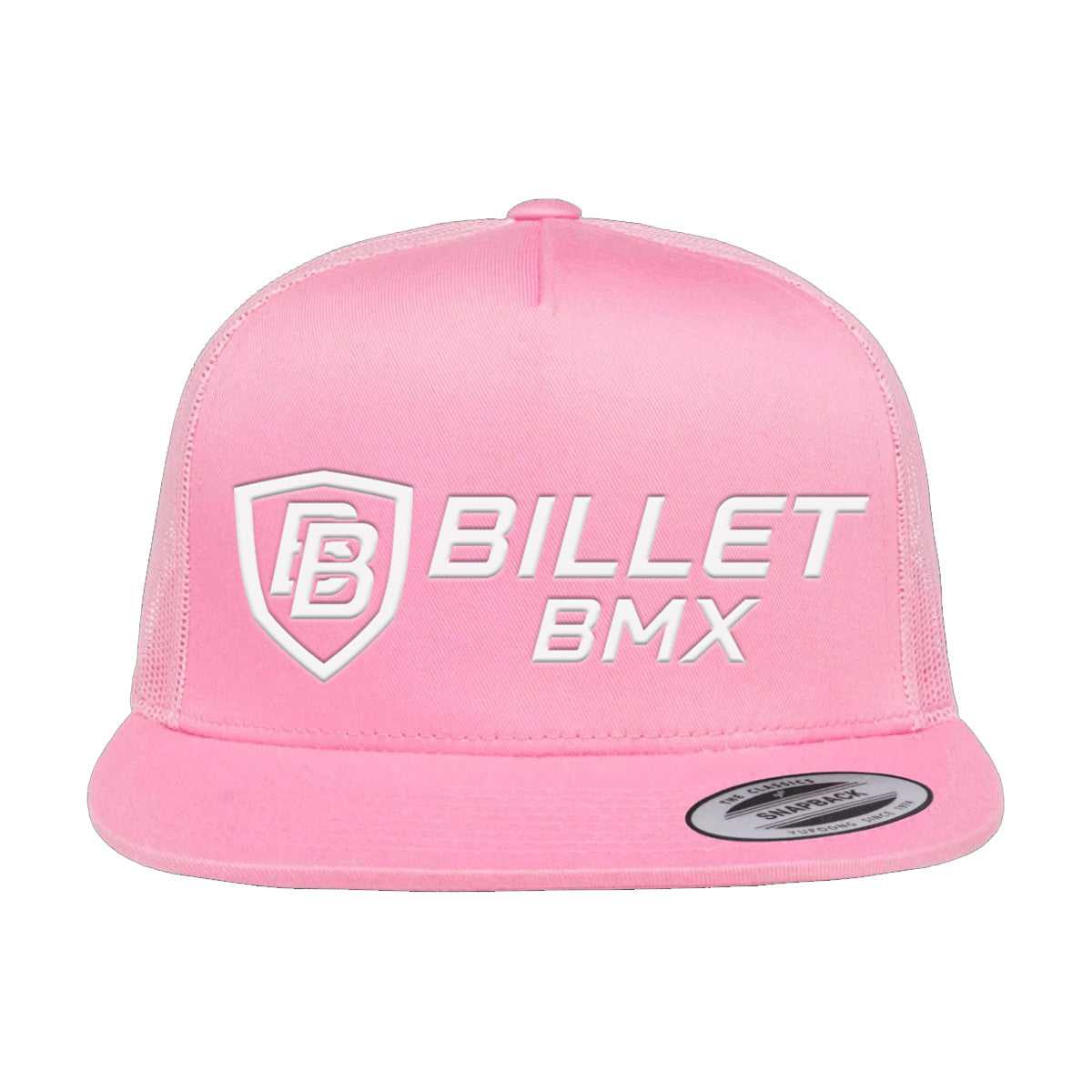 BILLET BMX CLASSIC LOGO TRUCKER MESH HAT PINK