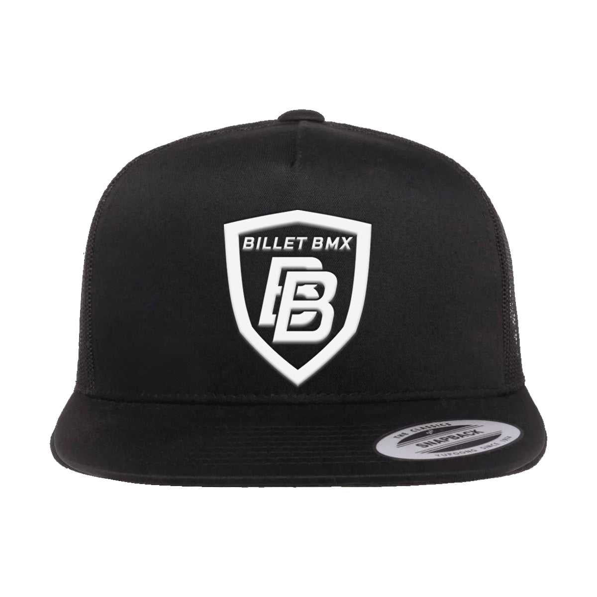 BILLET BMX SHIELD LOGO TRUCKER MESH HAT BLACK