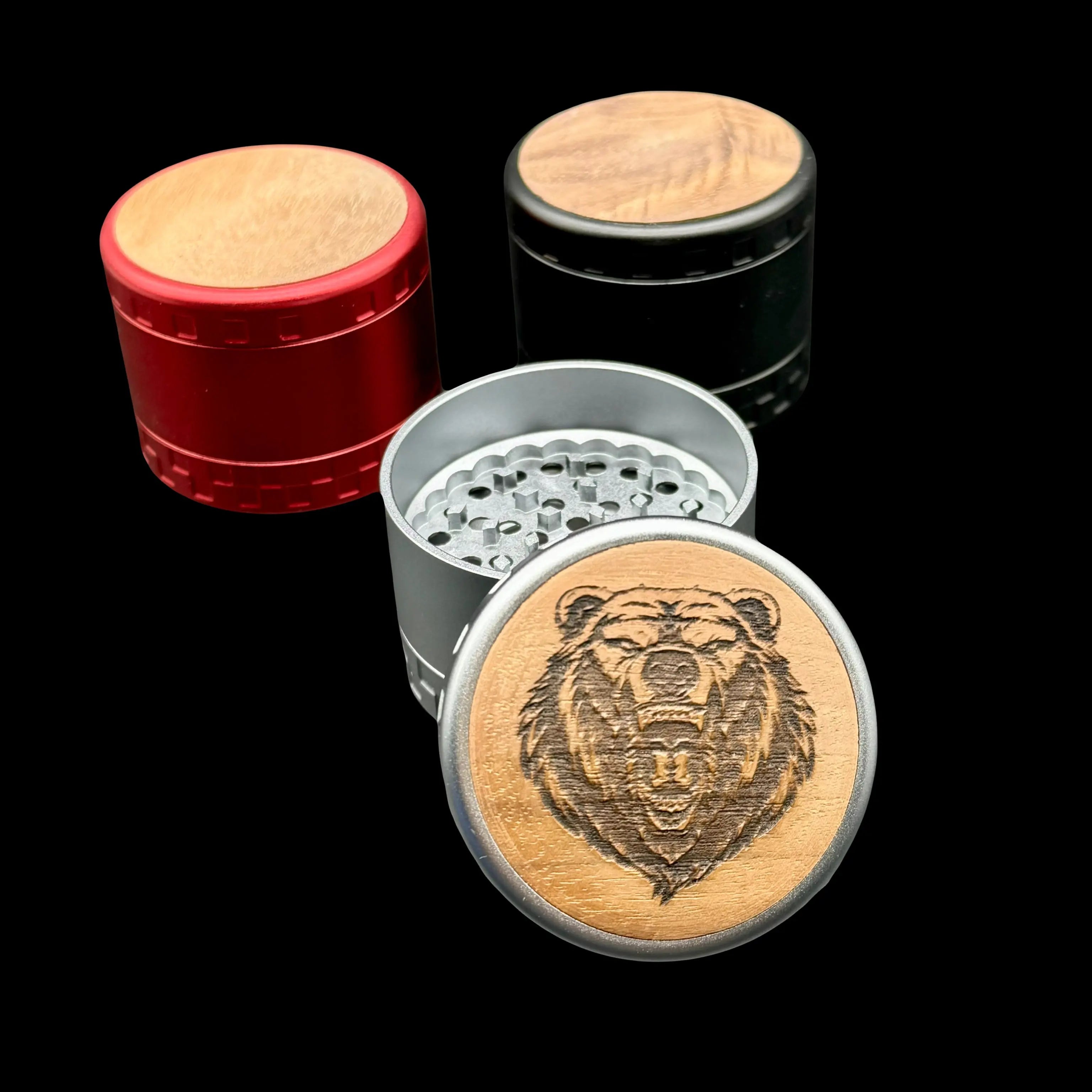 Aluminum Herb Grinder with Custom Engraving 63mm