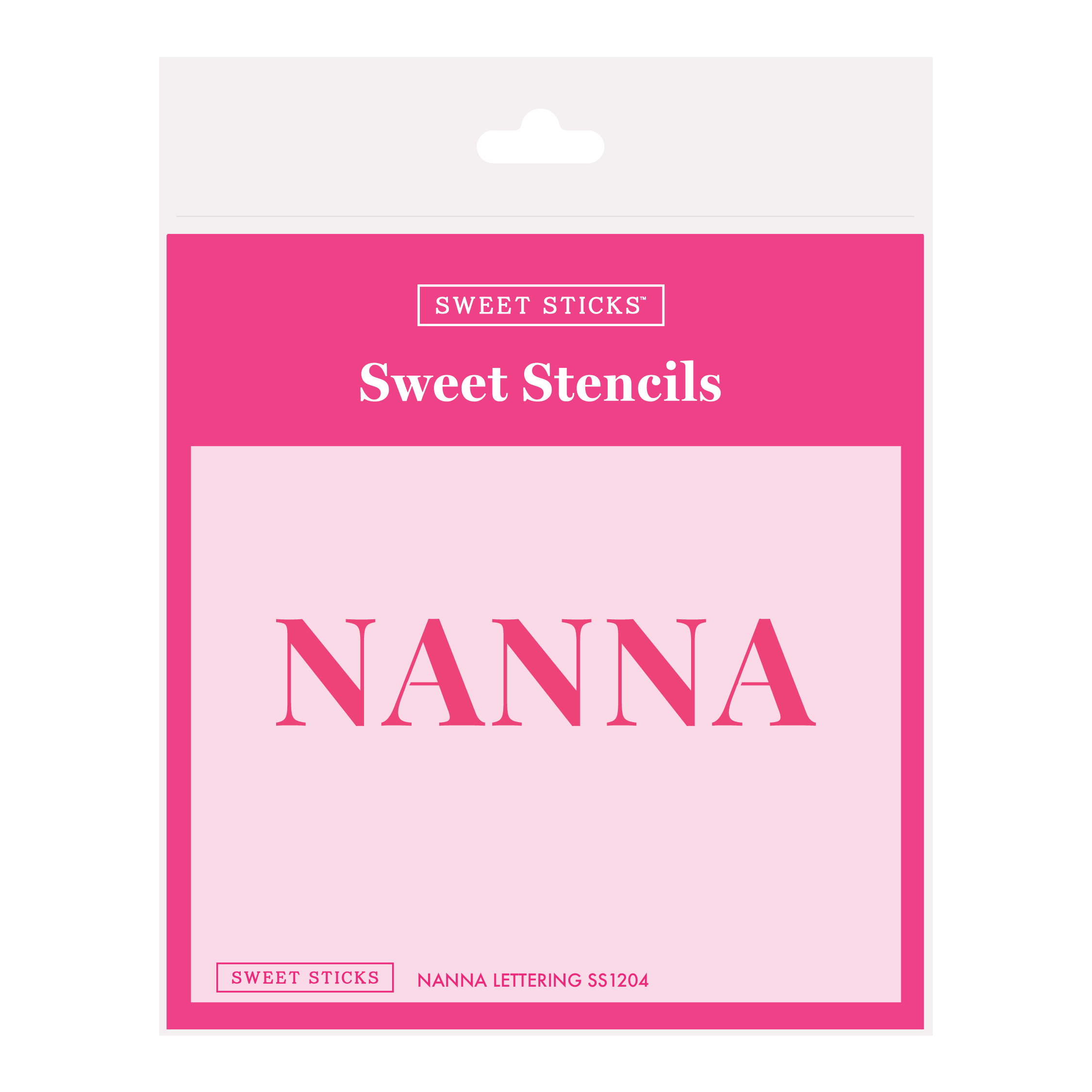 'NANNA' Lettering Sweet Stencil
