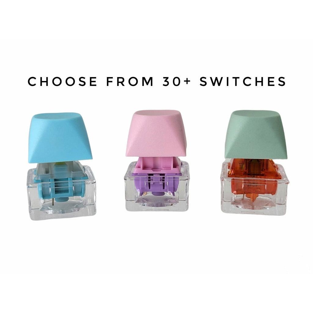 1x Clear Acrylic Base Switch Tester Keychain