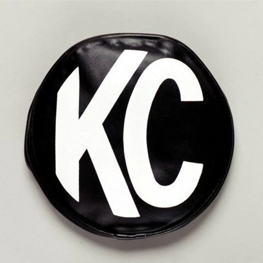 6" Light Cover-Soft Vinyl-Black/White KC Logo