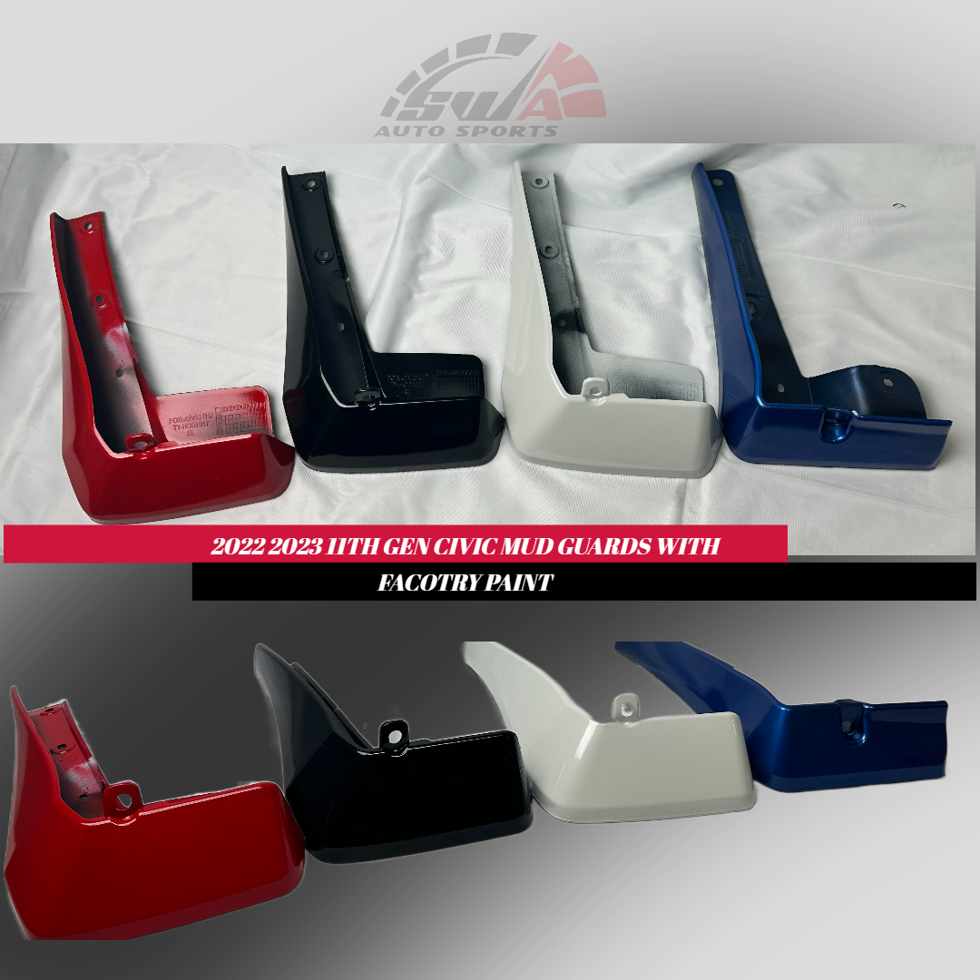 SWA 2022-2025  11th Gen Honda Civic Sedan Painted Mud Flaps Guards Splash Flares