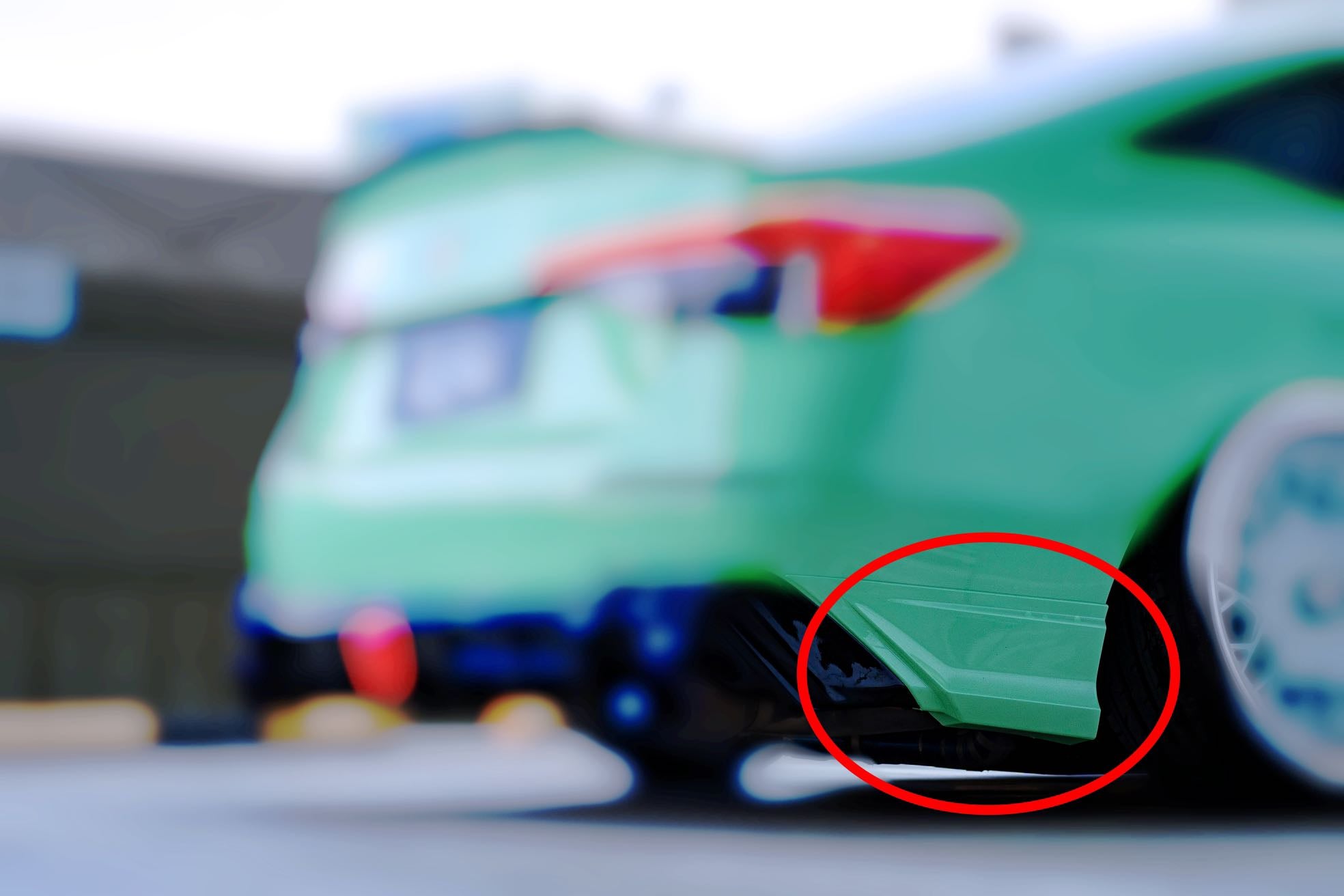 2022-2025  11th Gen Civic Sedan YOFER V2 Night Shadow Rear Apron Corner Spats (Painted)