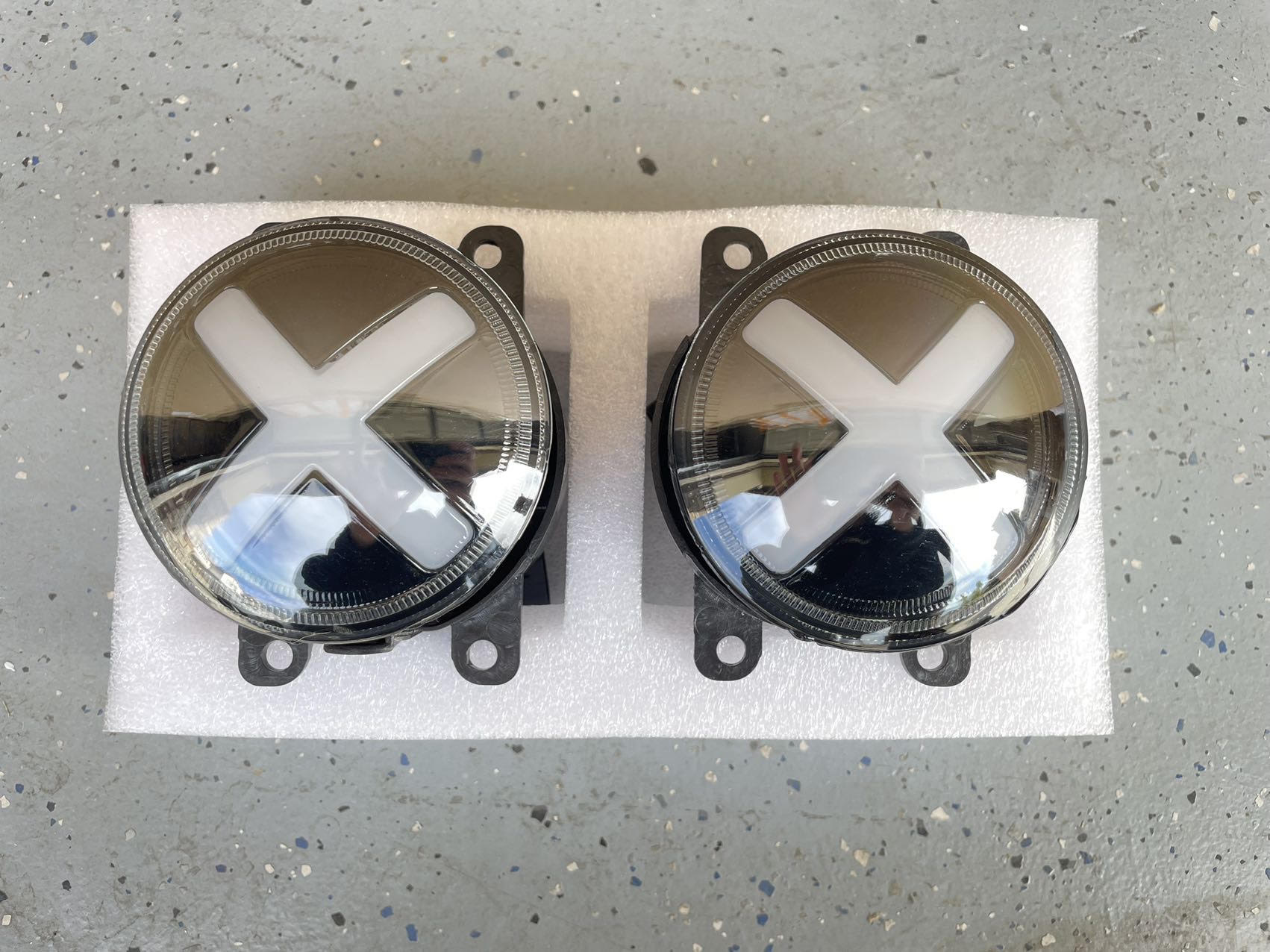 SWA 2022-2024  11th Gen Civic X Style LED Front Bumper Fog Lights (Sedan Hatchback)