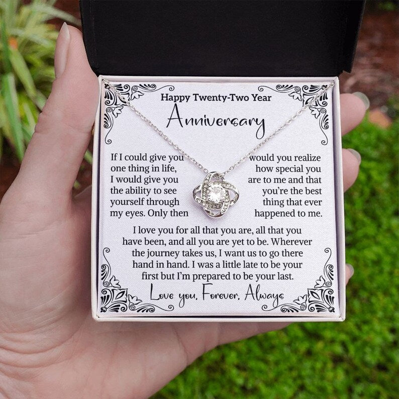 22nd Wedding Anniversary Gift For Wife Water Anniversary Gift Twenty Second Anniversary Gift 22 Year Anniversary Gift For Her Love Letter