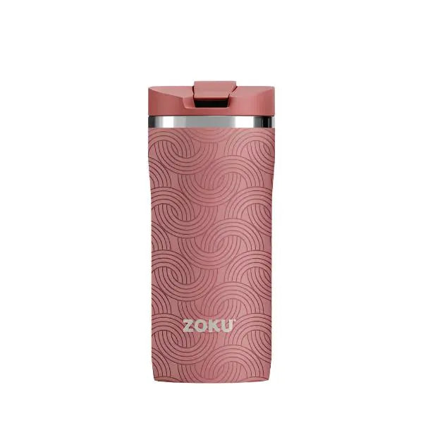 12oz Stainless Steel Travel Mug - Pink Geo