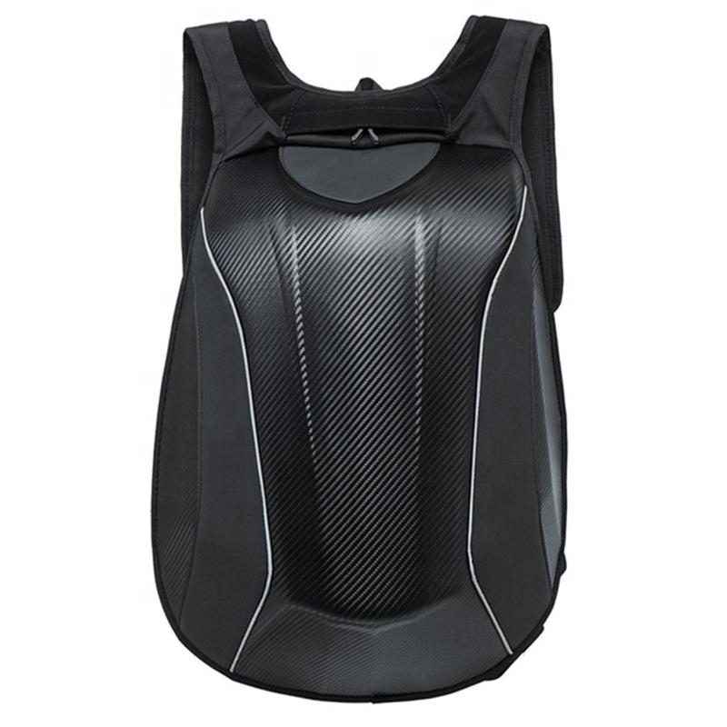 Carbon Fiber Hard Shell Moto Backpack