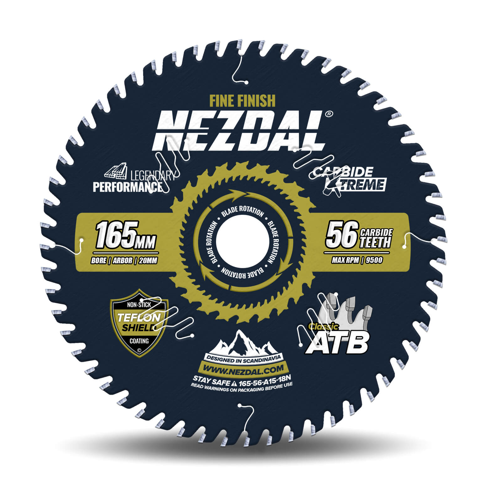 165mm | 56 Tänder | Superfin snittkvalitet | 1,8mm skärbredd | Bästsäljare | Sågklinga