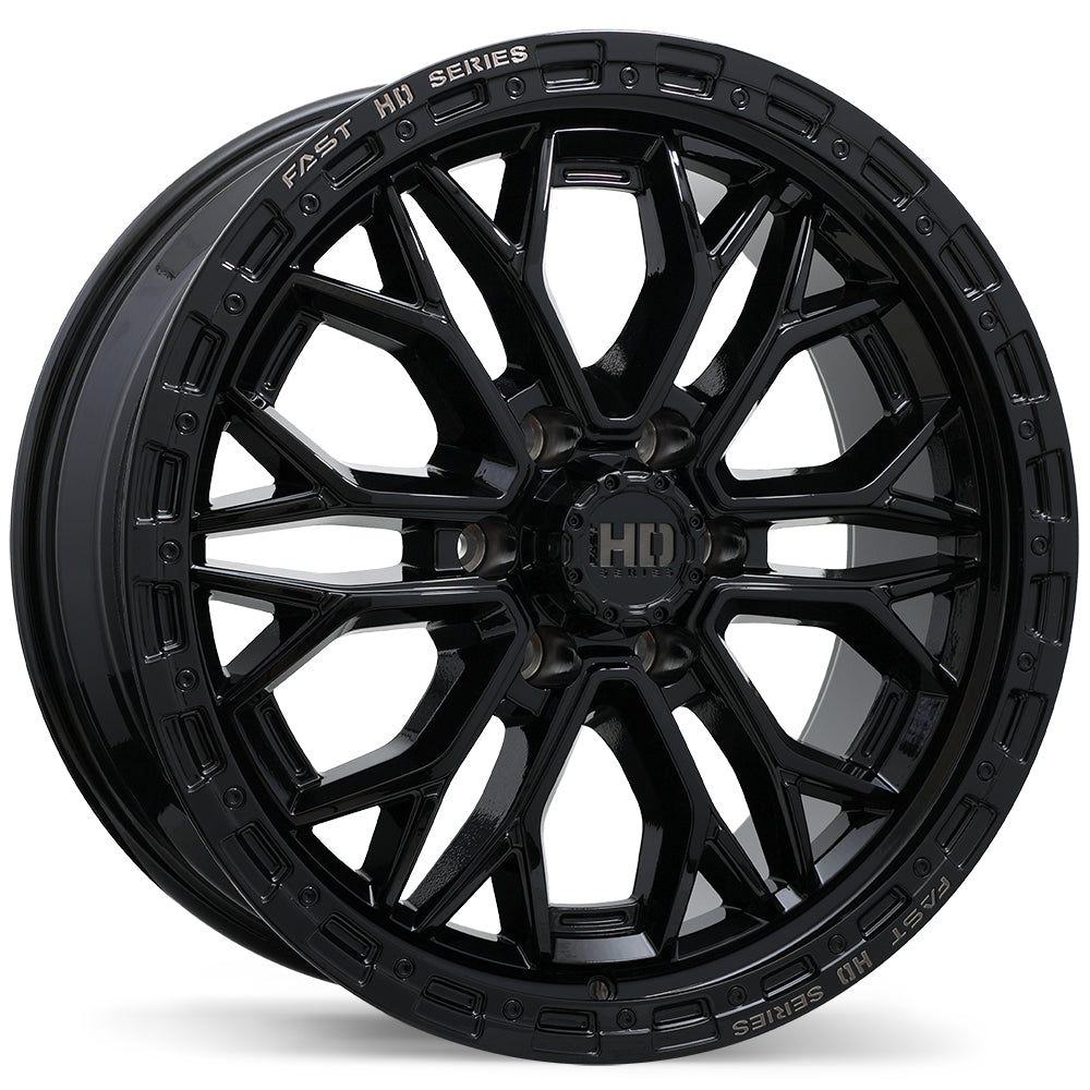 Muramasa 20x9" 6X139.7 – Gloss Black / Gloss Silver Wheels Compatible with Tesla Cybertruck