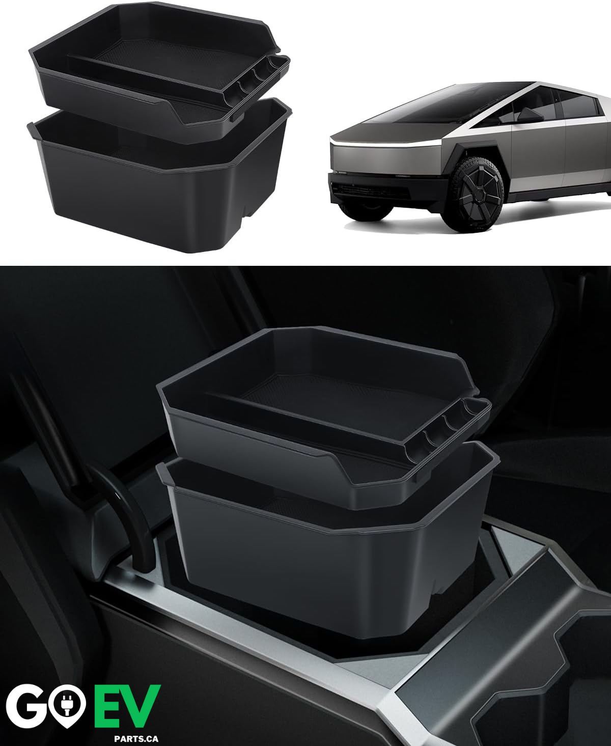 Center Console Organizers (Set of 2) – Tesla Cybertruck