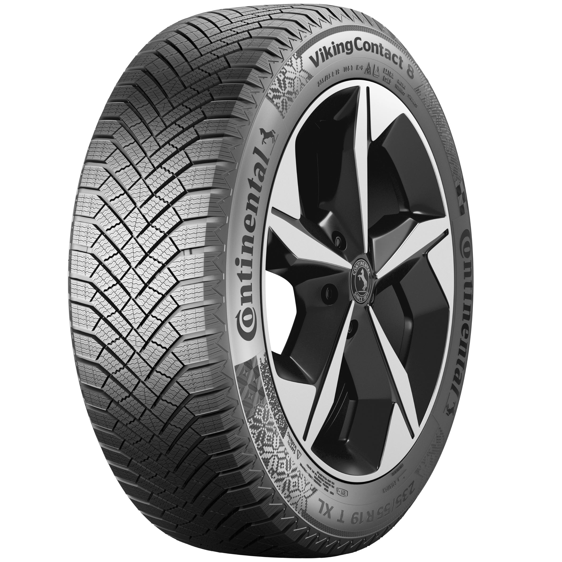 Continental VikingContact 8 - 255/45R19 XL – Premium Winter Tire Designed for Tesla Model Y