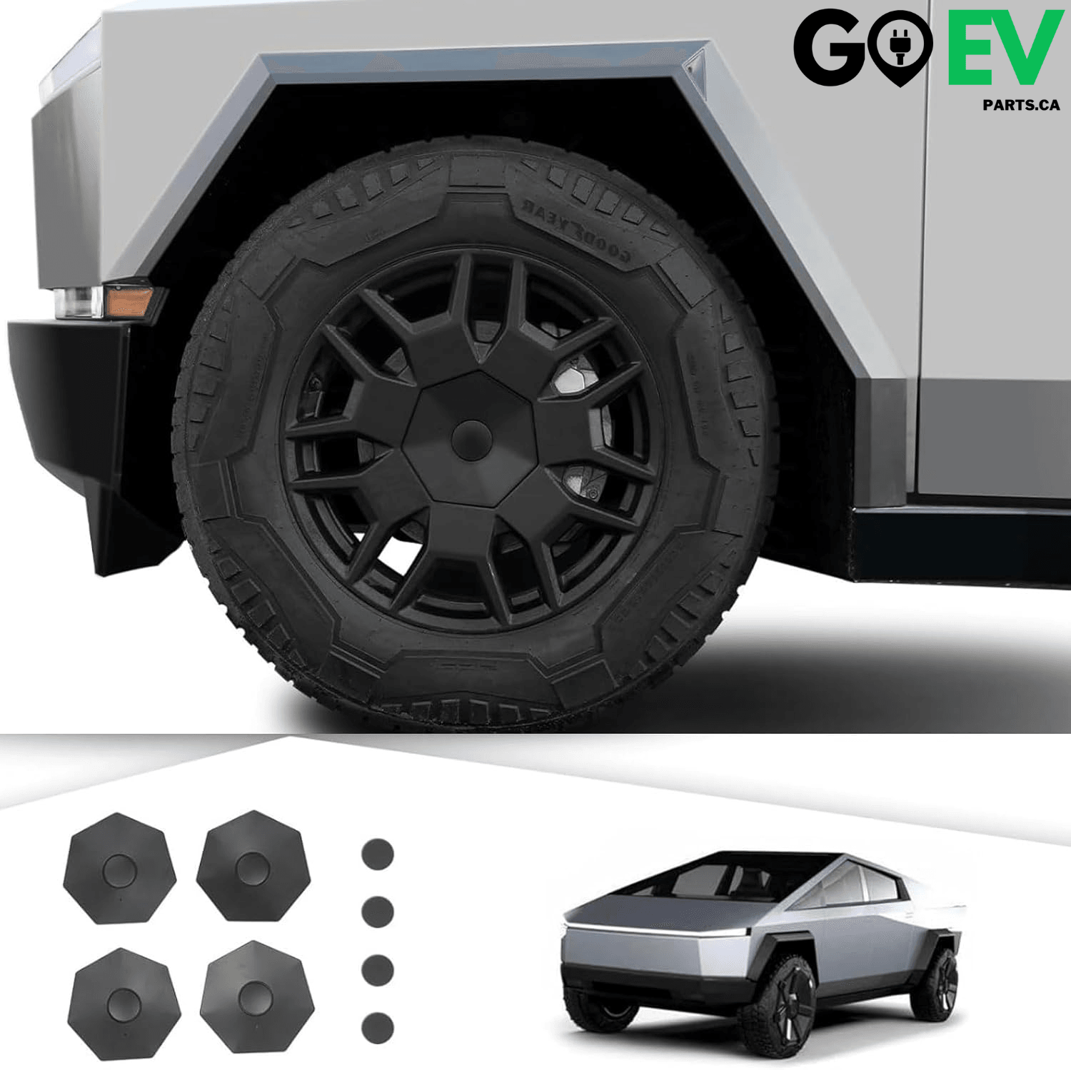 Tesla Cybertruck: Wheel Center Caps – Precision-Fit Design for a Seamless OEM Look