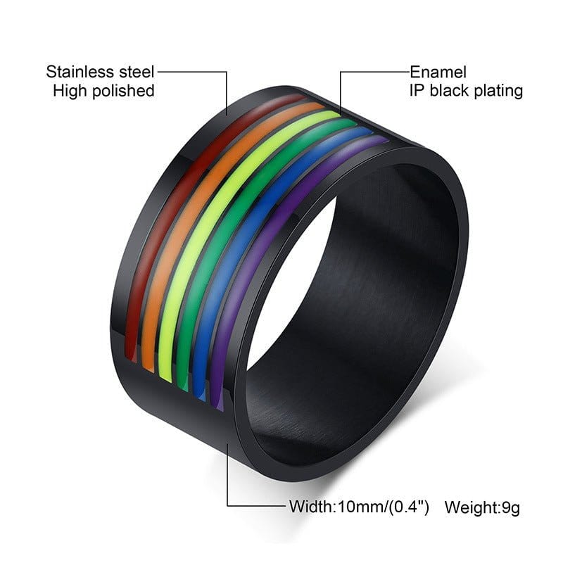 10mm Rainbow Ring PR-006