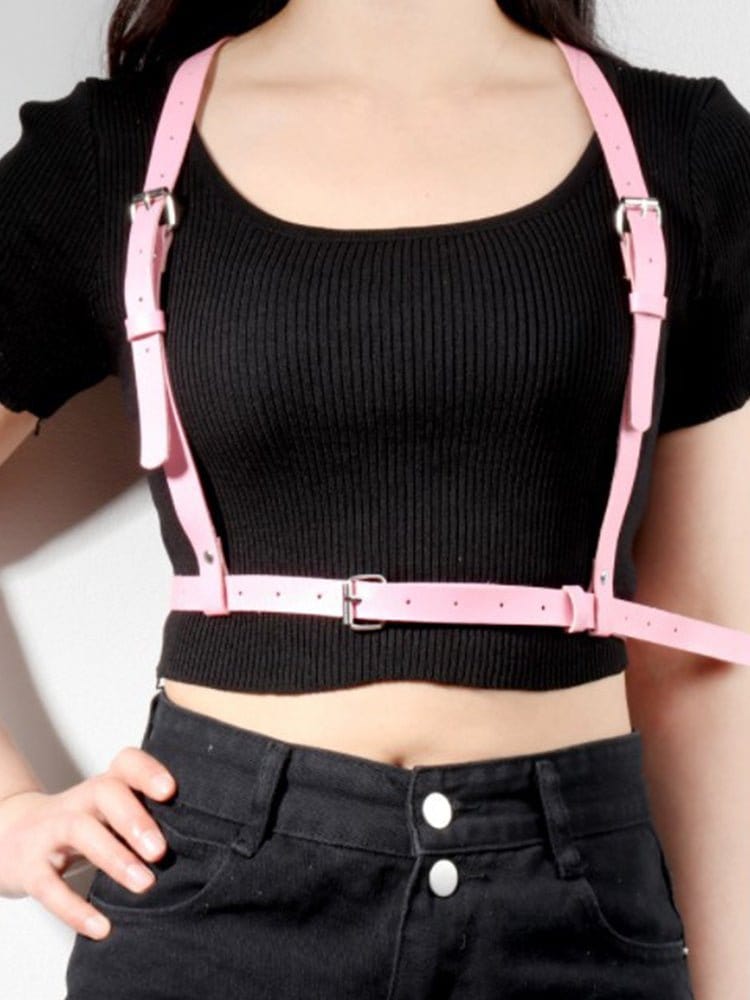 Beautiful Back Sexy Leather Belt Bondage Harness