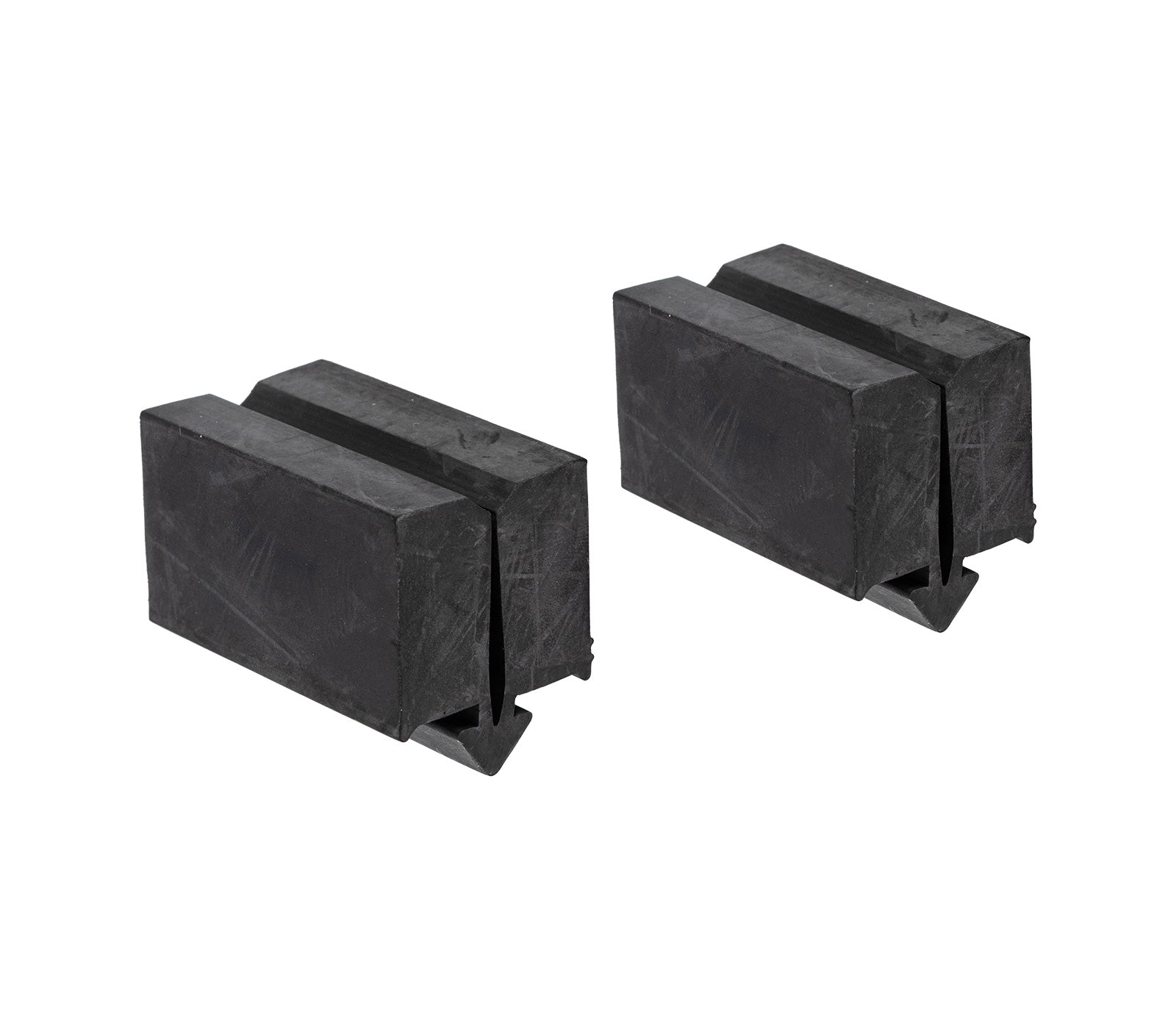 1965-1968 Ford Mustang Door Window Glass Lower Rubber Stop Bumpers Pair