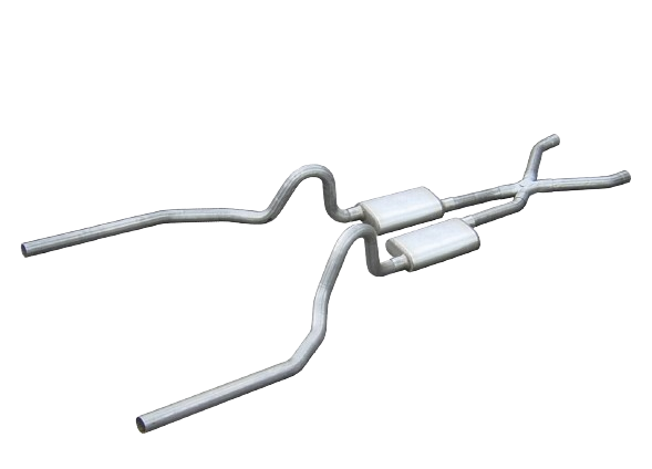 1965-1970 Mustang 289 302 351W Pypes 2.5" Exhaust System Kit w/ Mufflers X-Pipe