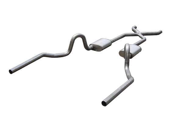 1964-1977 Chevelle Pypes 3" Stainless Exhaust System w/ Race Pro Mufflers X-Pipe