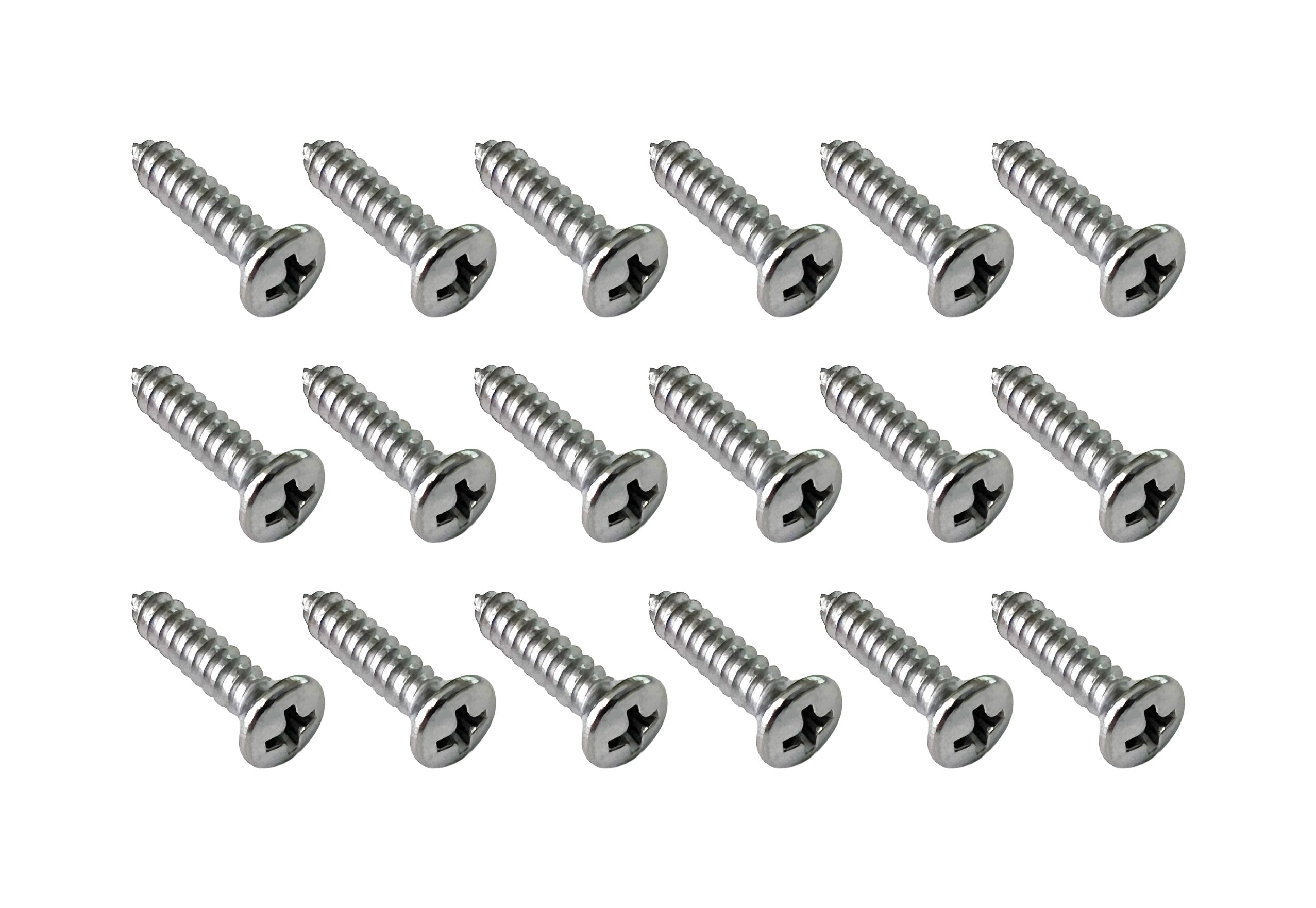 1965-1968 Ford Mustang Door Sill Step Plate Installation Hardware Screws - Set of 18