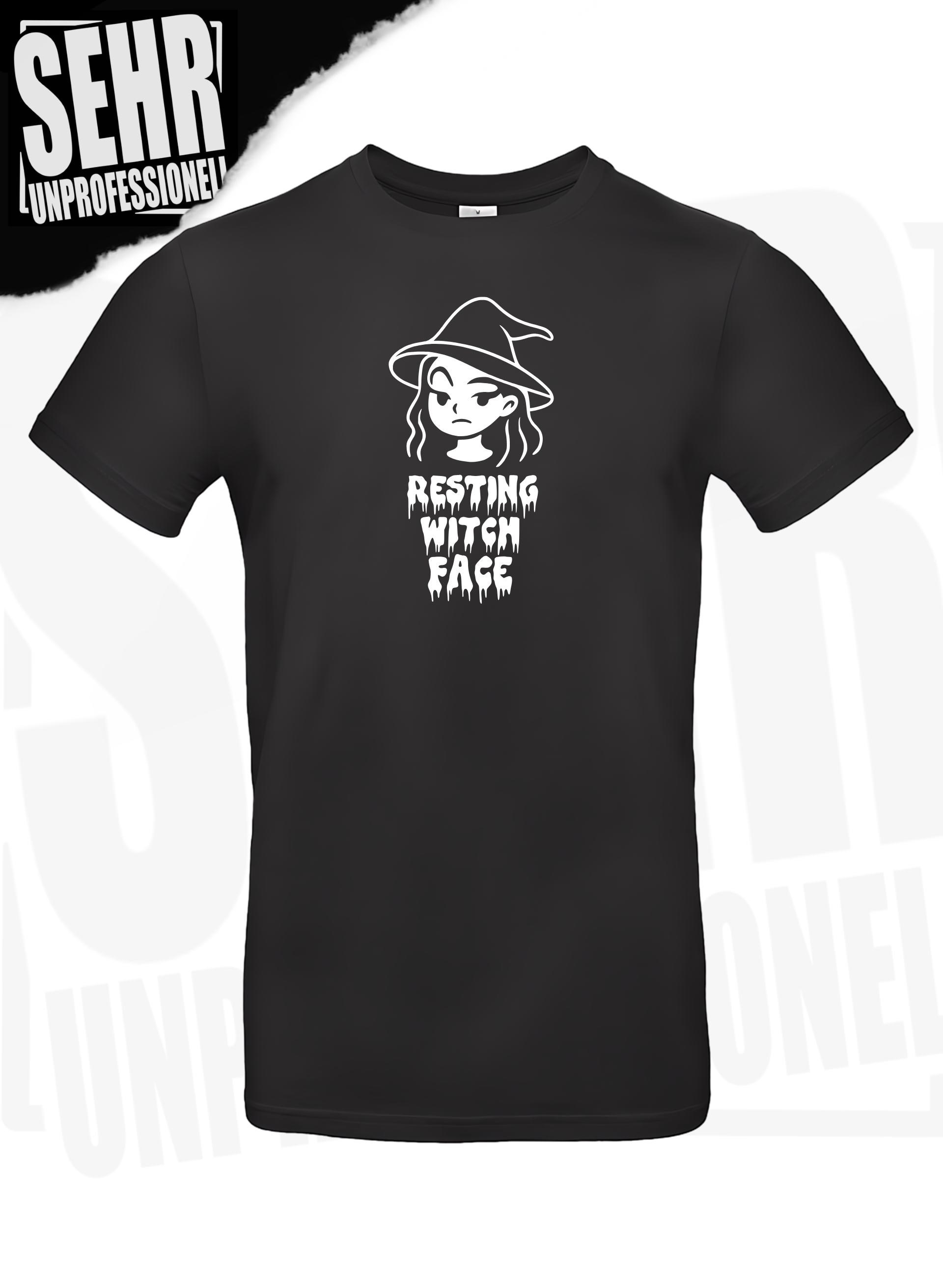 "RESTING WITCH FACE" Regular- & Ladies-Shirt