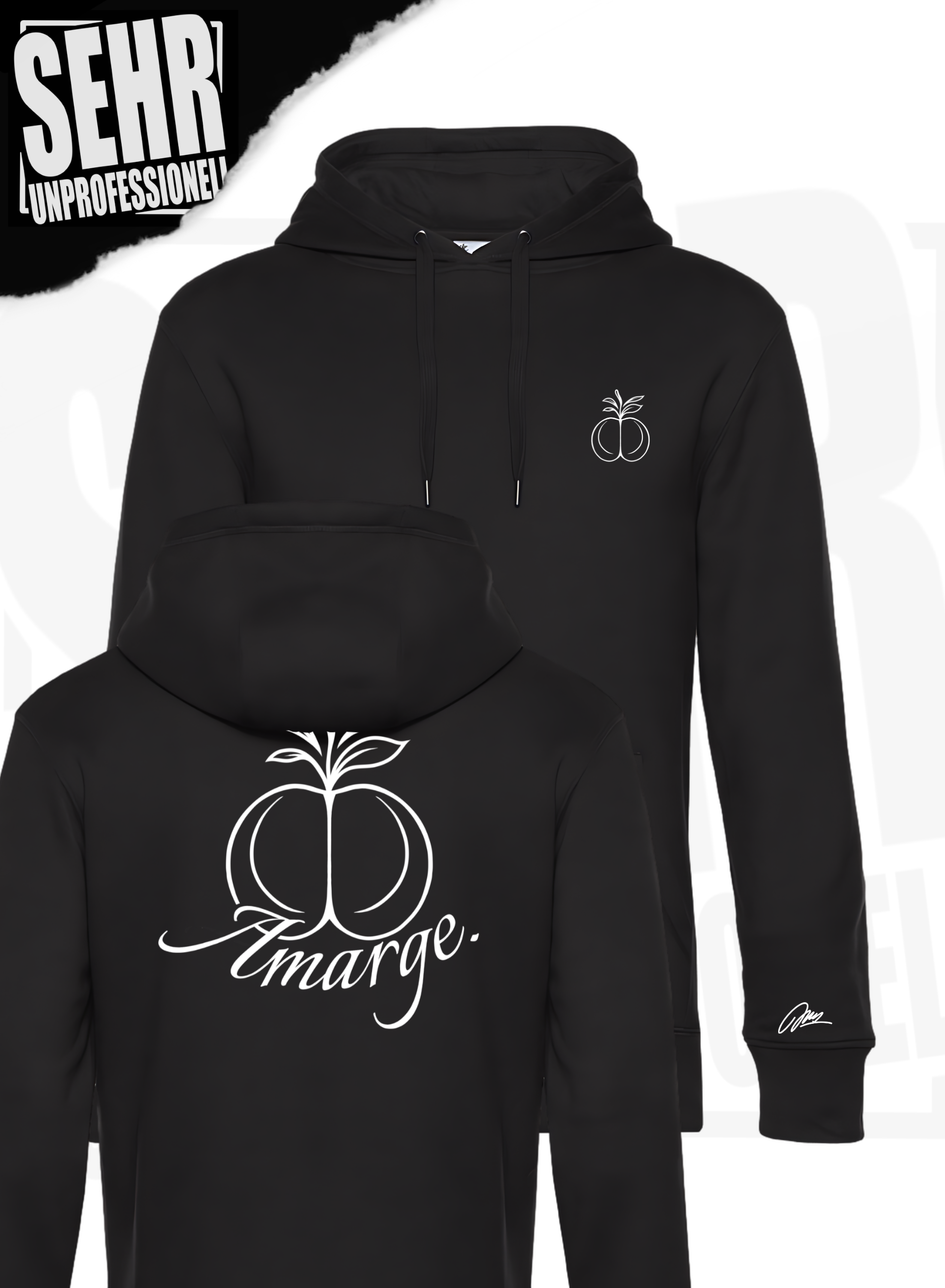 "Amarge. Schicki" Regular- & Ladies Hoodie