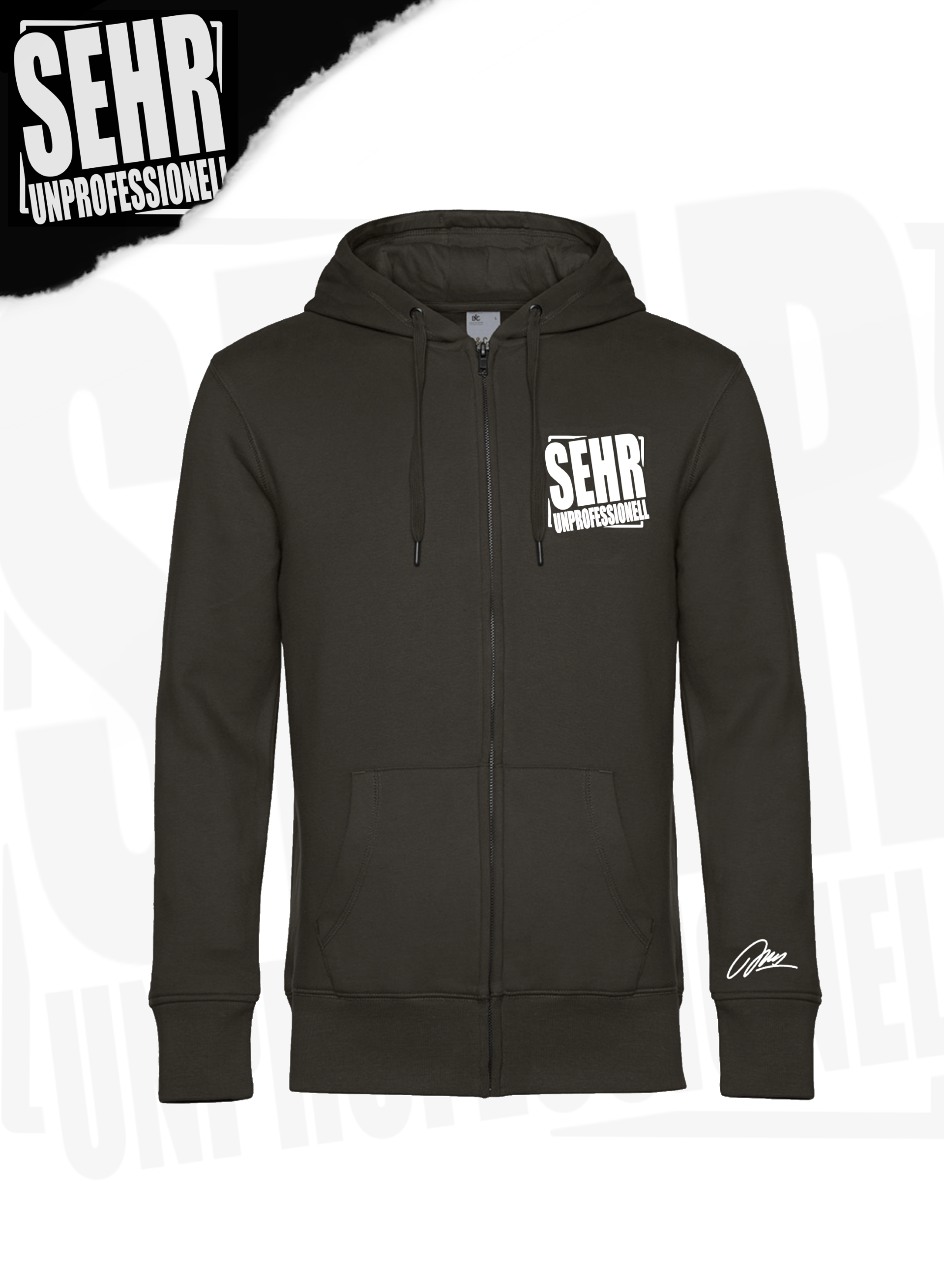 "Sehr Unprofessionell" Zip-Hoodie