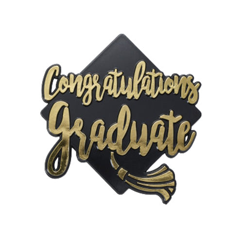 "Congratulations Graduate" Cake Topper Lay On