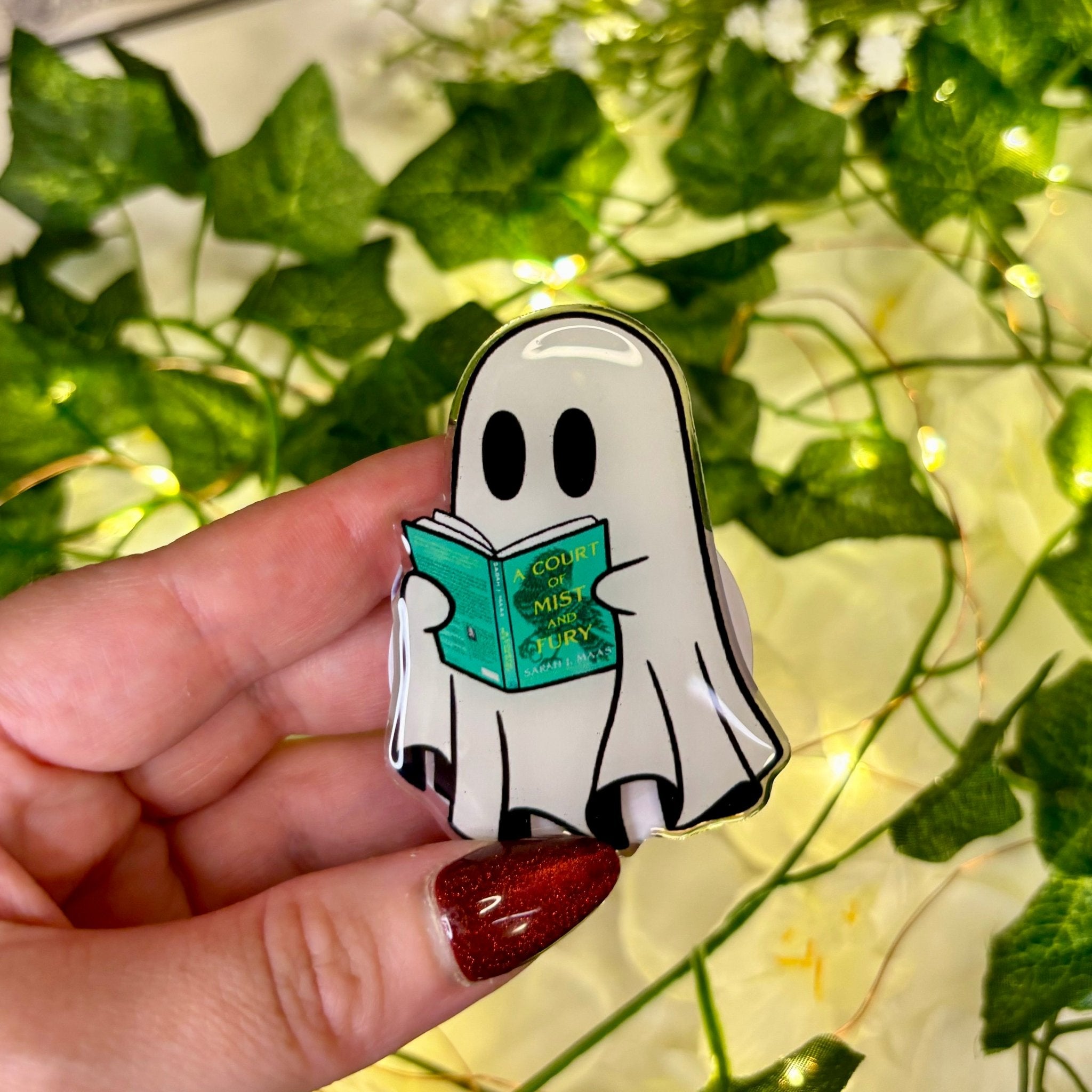 A Court of Mist and Fury Ghost 3M Pop Socket - Durable Phone Accessory