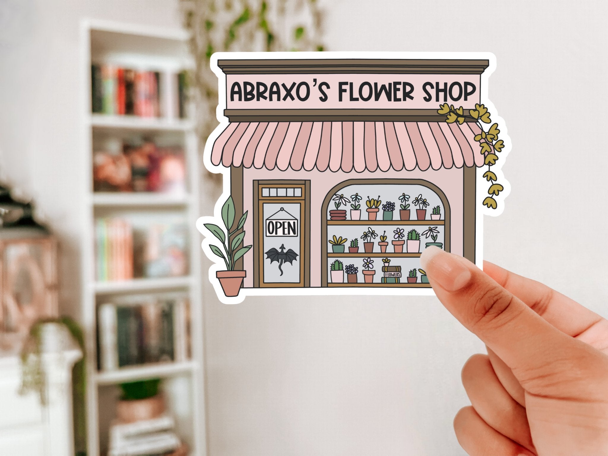 Abraxos Flower Shop Glitter Sticker