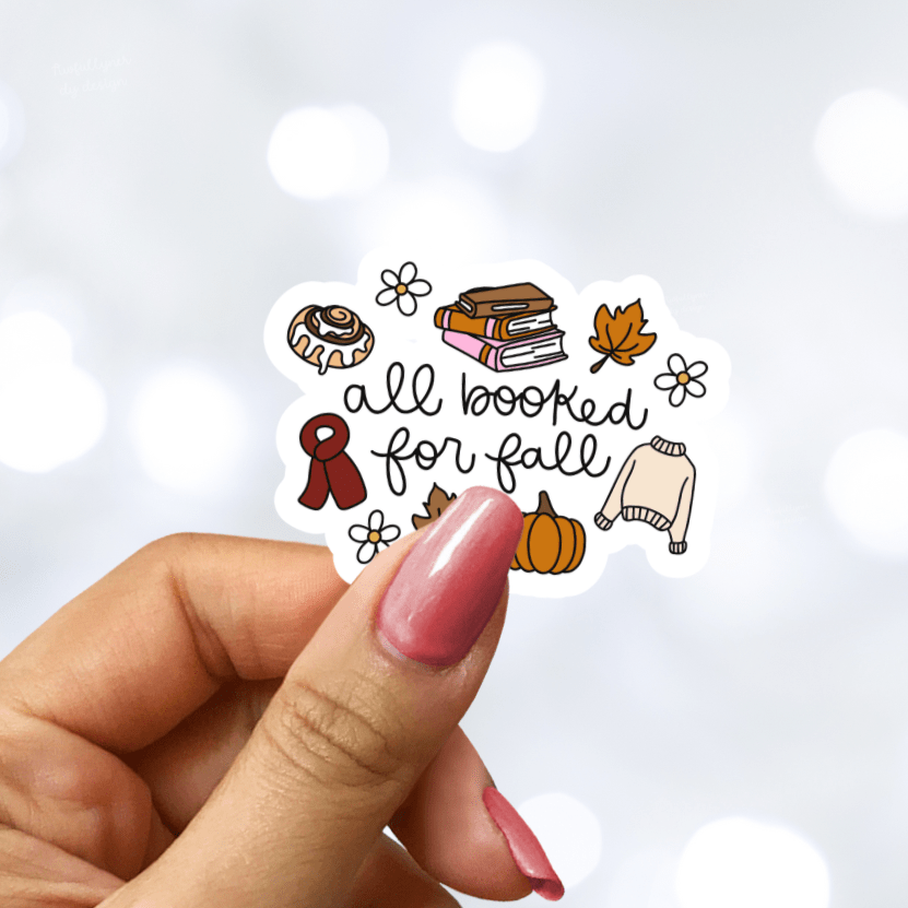 All Booked For Fall Sticker