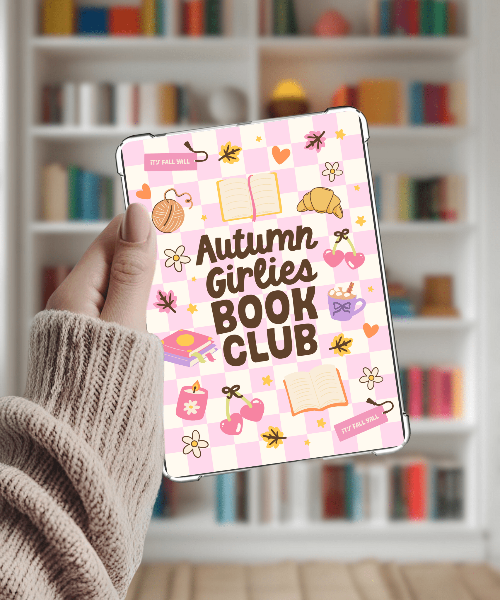 Autumn Girlies Book Club Kindle Paperwhite Insert