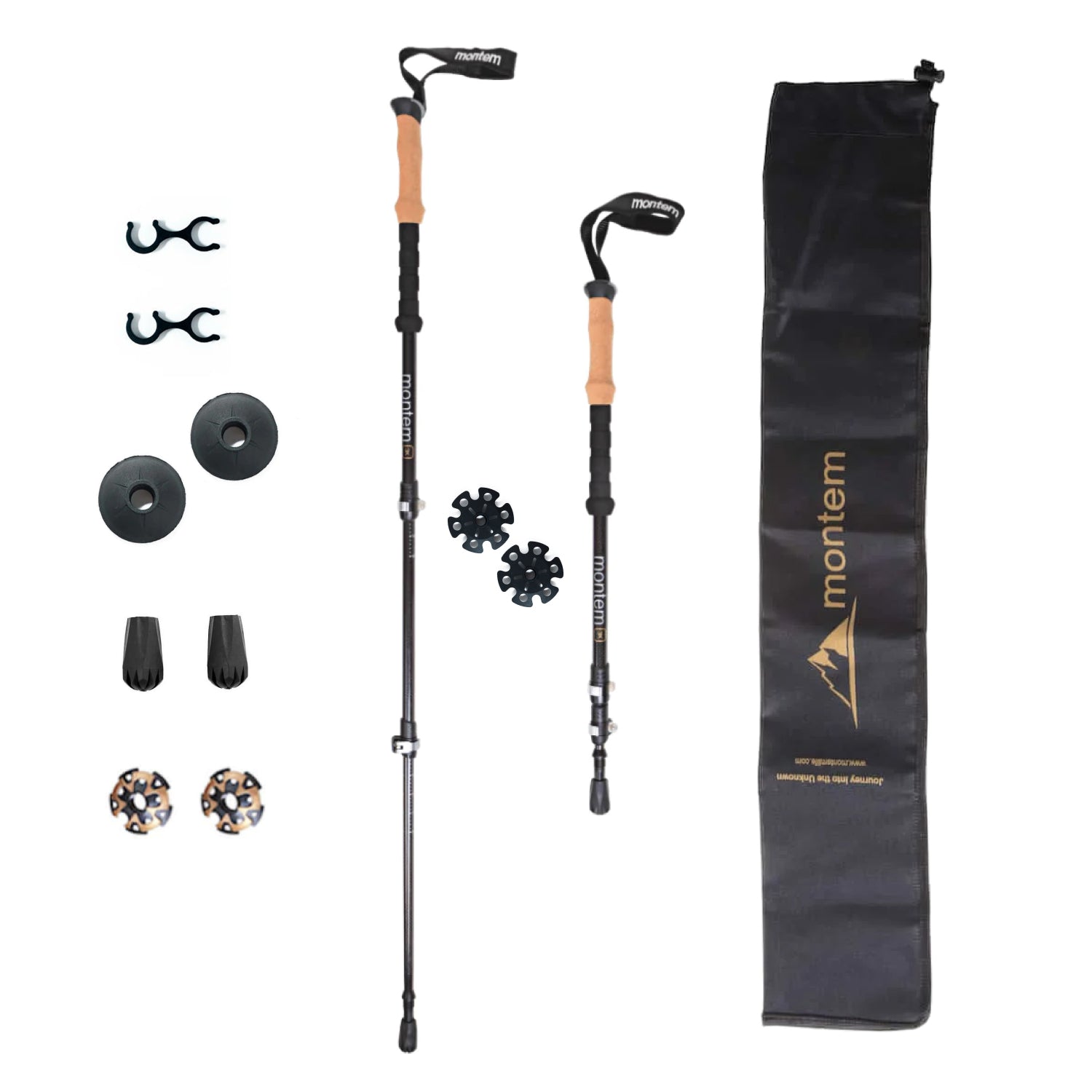 Ultra Light 3K Carbon Fiber Trekking Poles