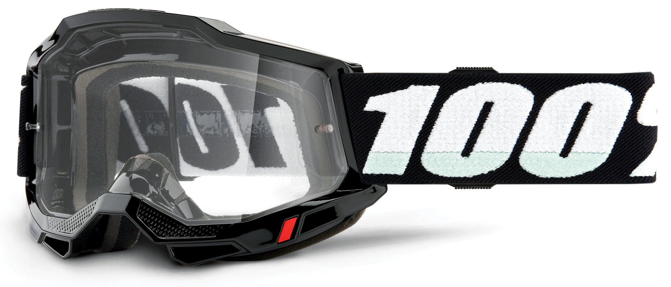 100% Accuri 2 Goggles OTG Black - Clear Lens