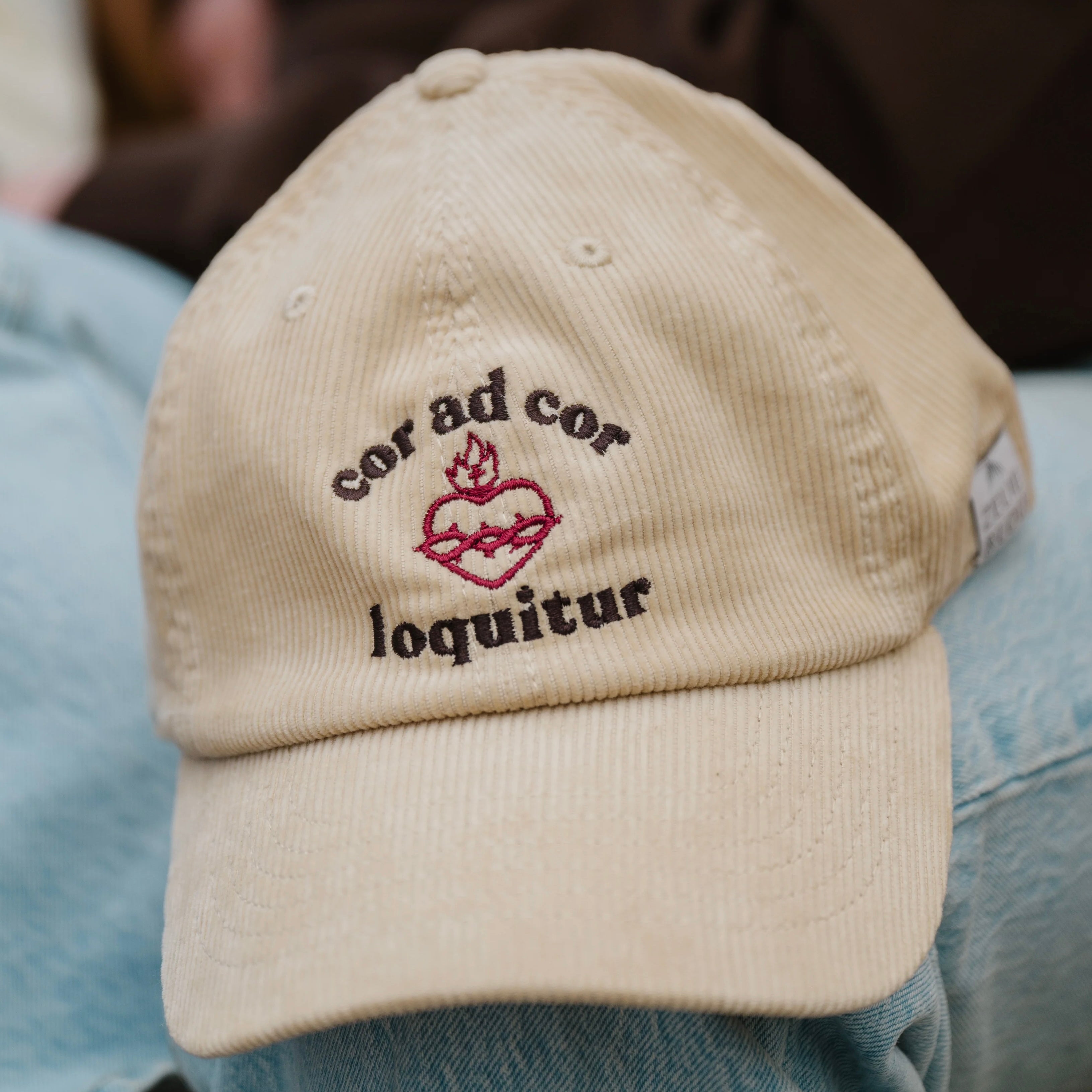 "Cor ad Cor Loquitur" / Sacred Heart of Jesus Corduroy Hat