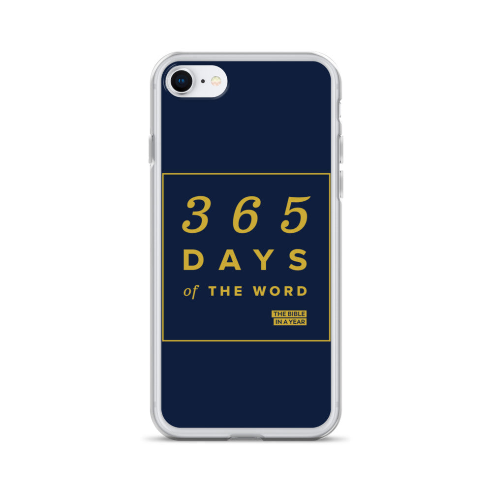 365 Days of the Word Bible in a Year iPhone Case - Navy