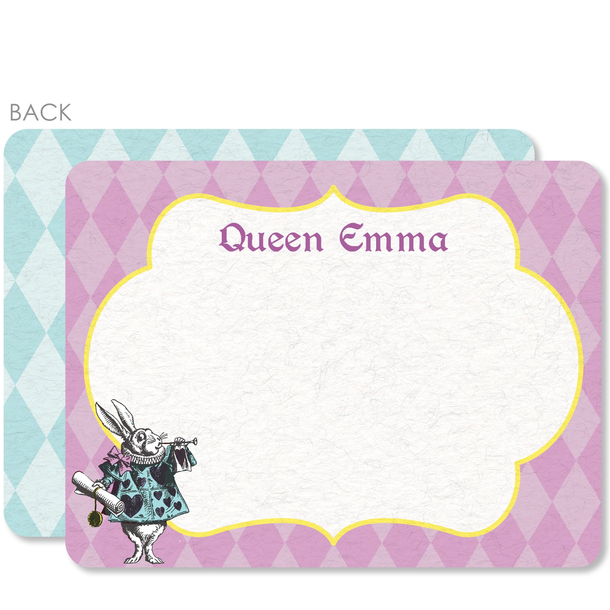 Alice in Wonderland Flat Notecard