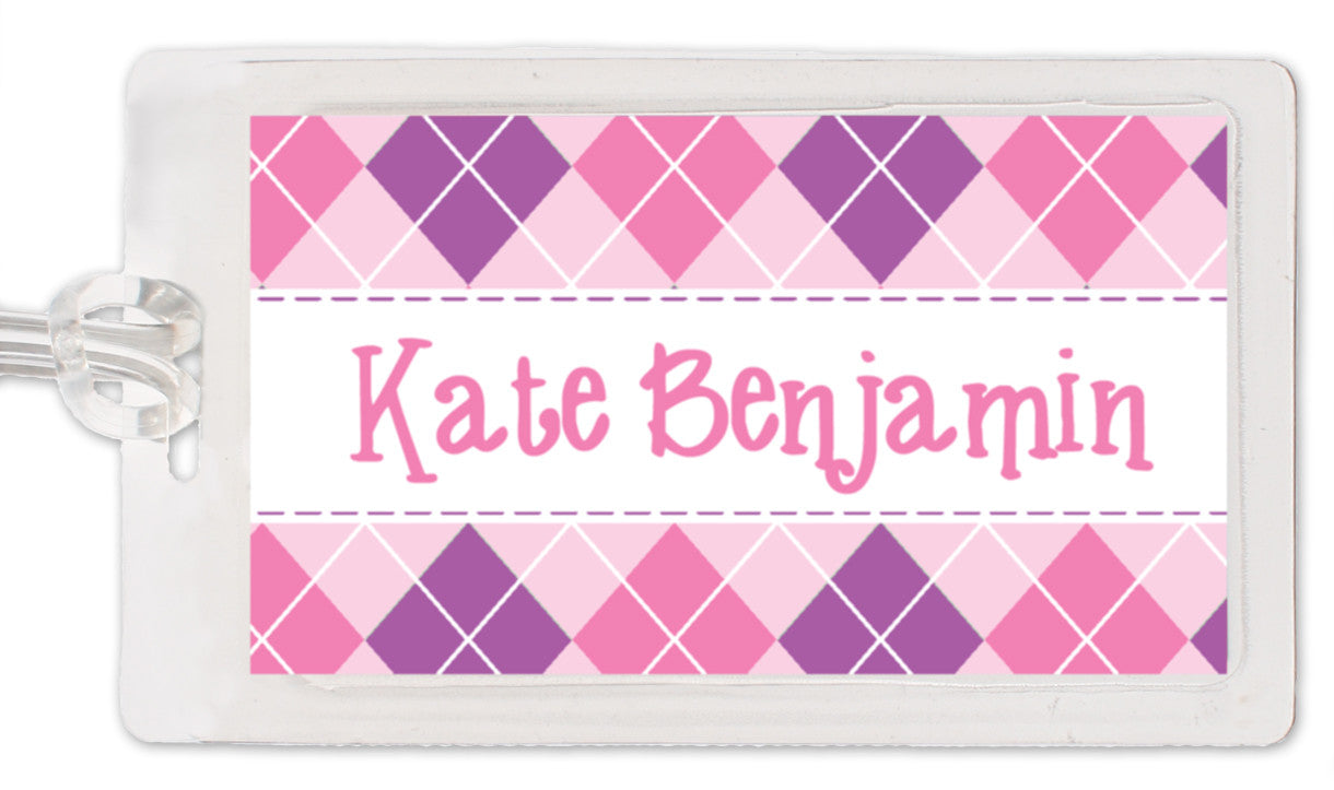 Argyle Girl Bag Tag