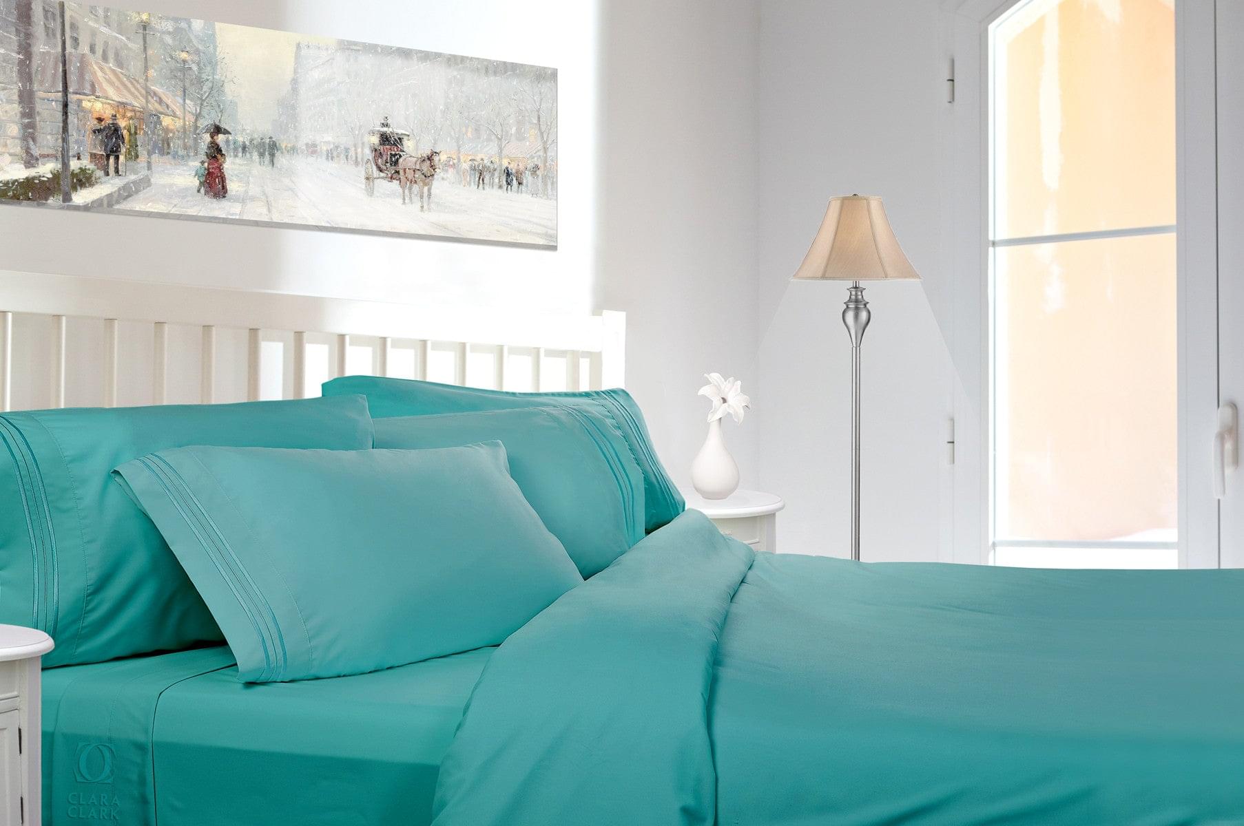 Clara Clark Bright Spring Colors 1800 Series Deep Pocket Premier Bed Sheet set